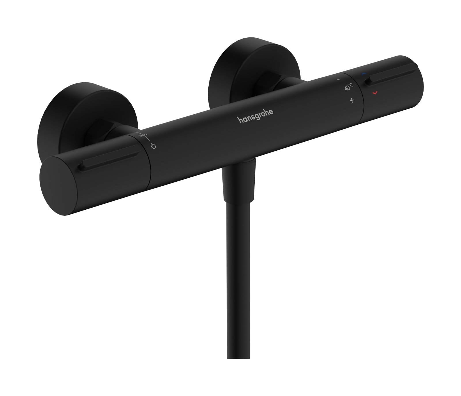 Hansgrohe Ecostat Element opbouw douchethermostaat DN15, mat zwart