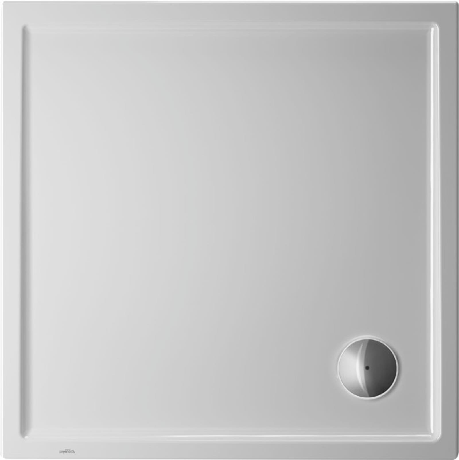 Duravit Starck Slimline Douchebak 1000x1000 mm Wit, hoek links, hoek rechts, materiaal: Sanitair acryl, vierkant – 720116000000001
