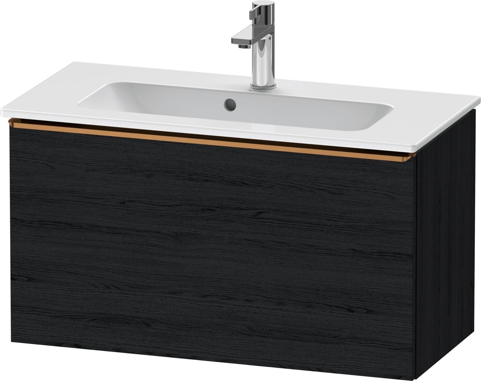 DURAVIT D-Neo Wastafelonderbouw hangend Eiken zwart Mat (1200895452)