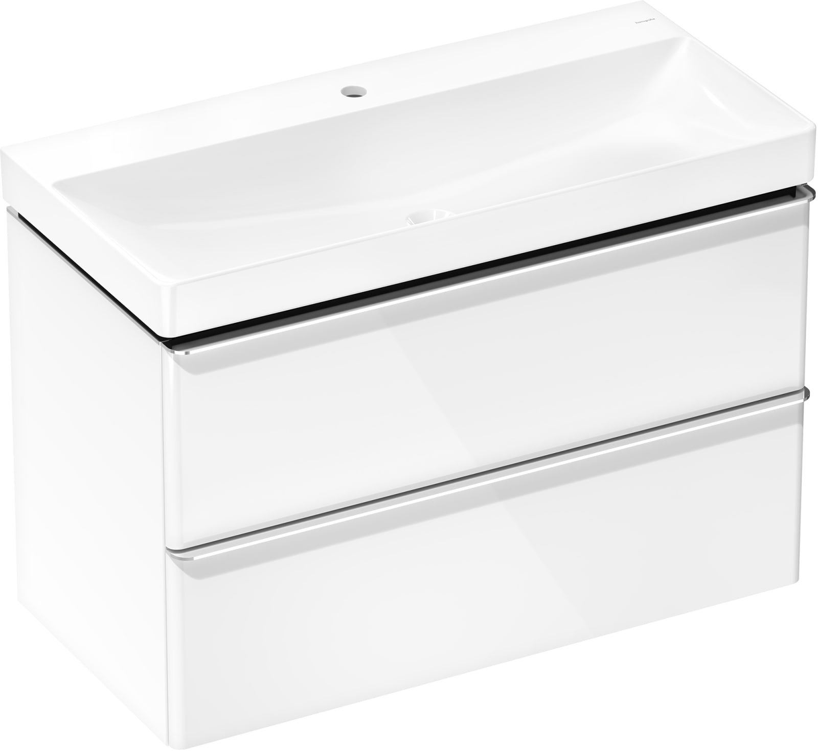 Hansgrohe Xelu Q SET  meubel + wastafel 980x475 HansgroheW 2 lades, grepen chr
