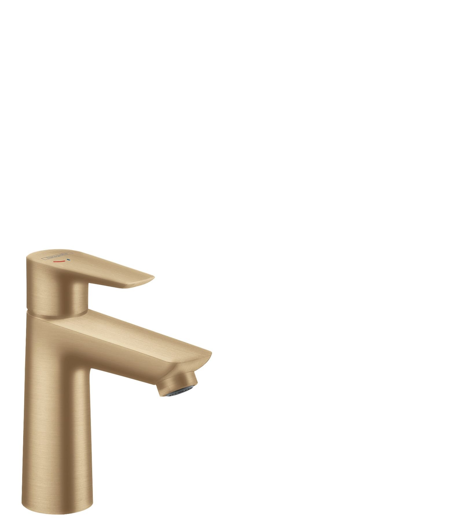 Hansgrohe Talis E 1-greeps wastafelkraan 110 CoolStart zonder afvoer, geborsteld brons