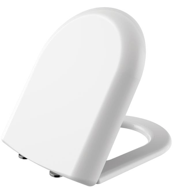 FLAT WC-ZITTING GRANDE INOX SCHARNIEREN, SOFTCLOSE