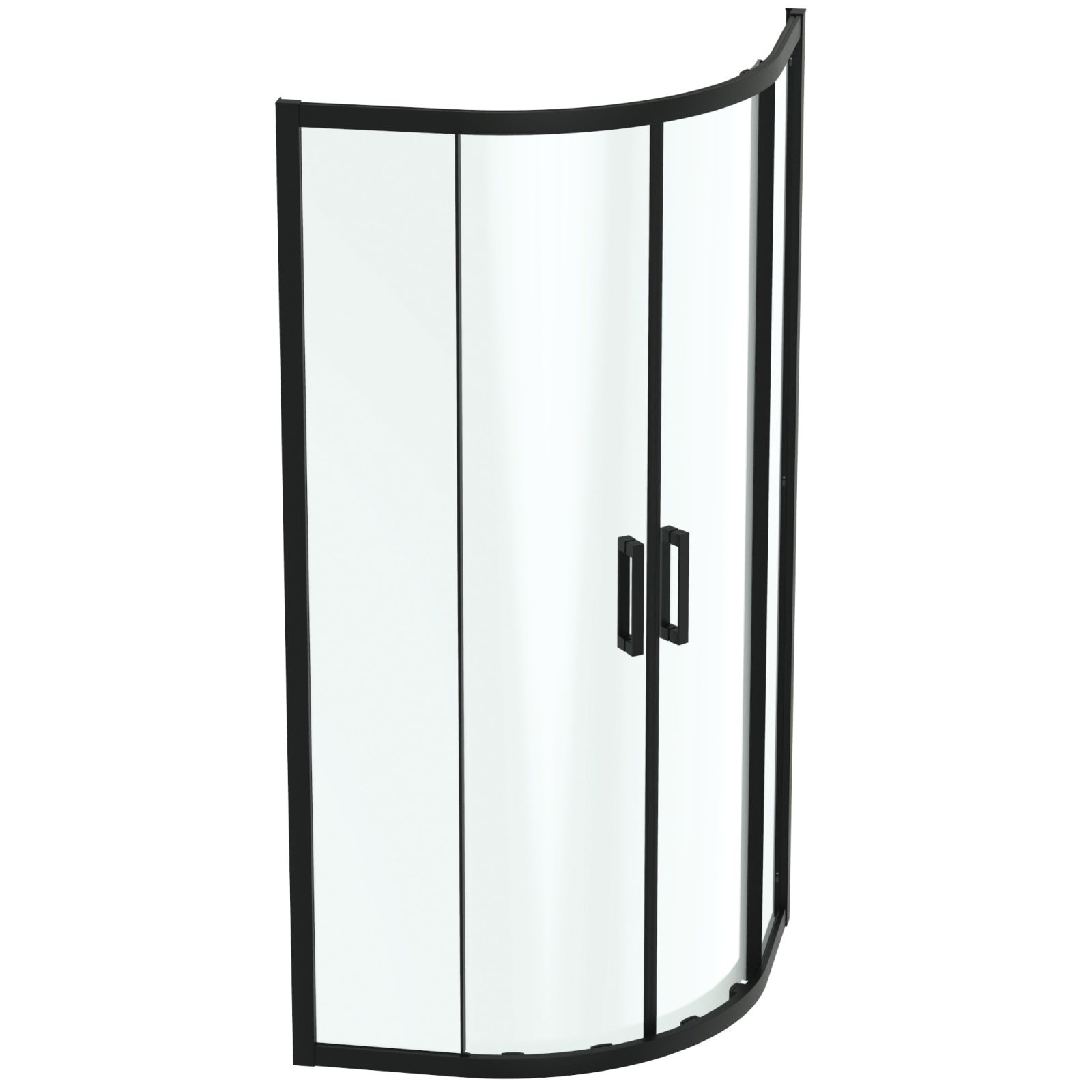CONNECT 2 | 1/4 ROND DOUCHECABINE 870X870X1955 MM SILK BLACK