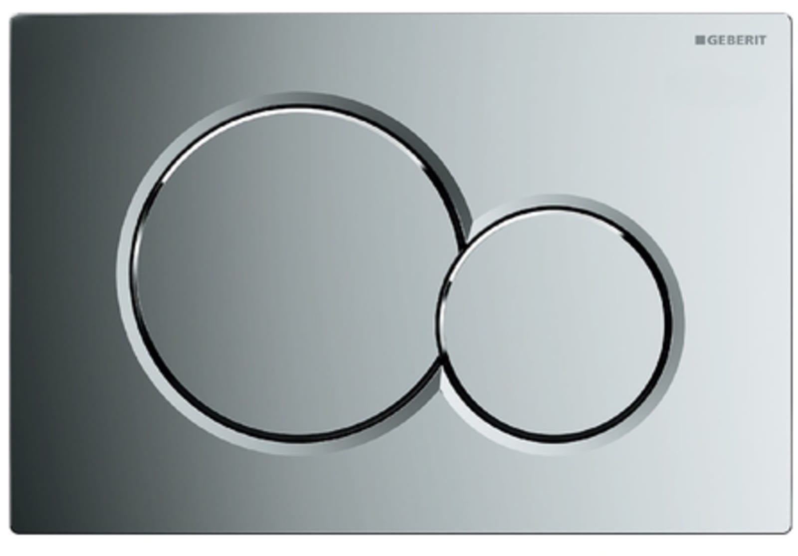 GEBERIT SIGMA01,BEDIENINGSPLAAT,2-TOETS,ROUND,GLANSCHROOM