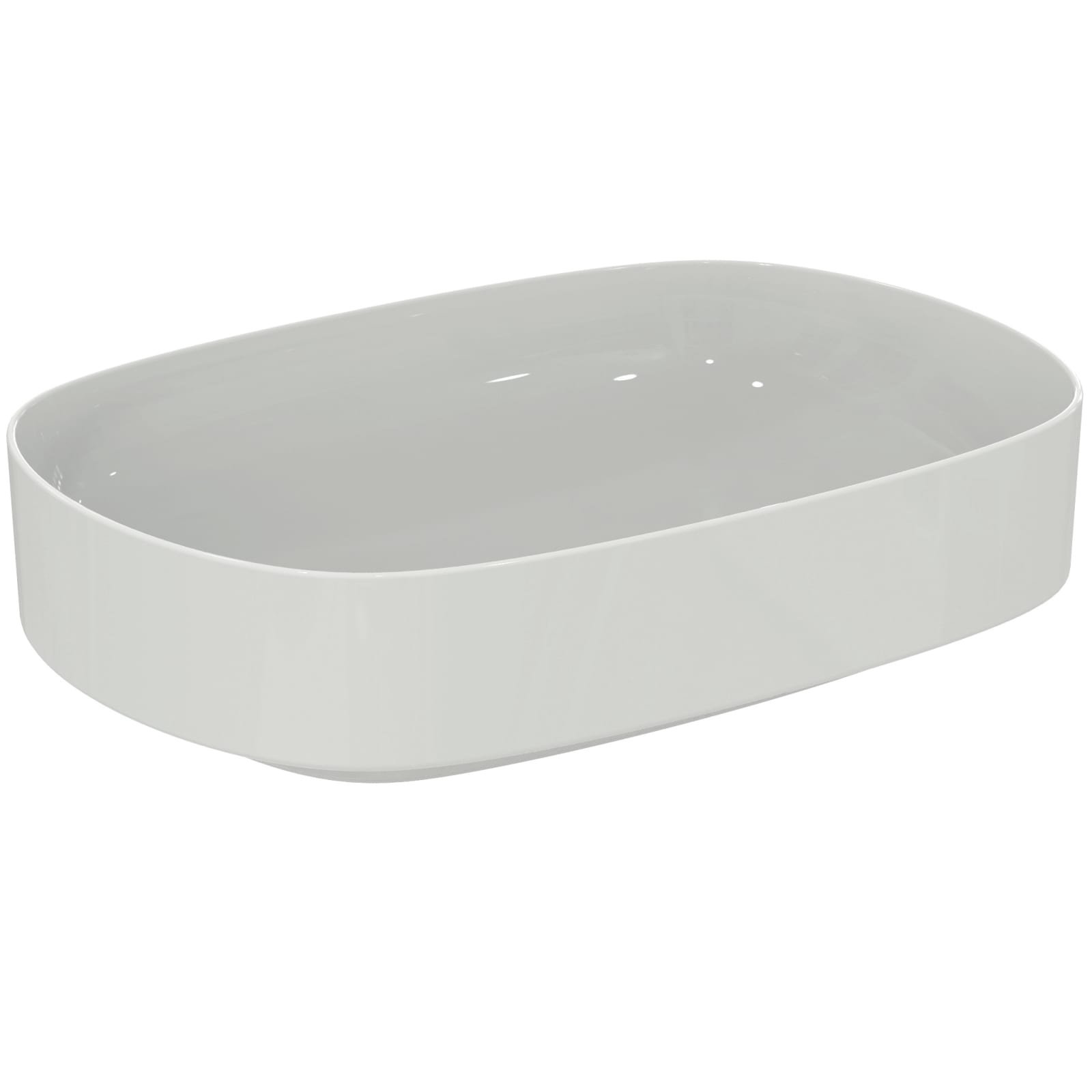 LINDA-X | OPBOUWWASTAFEL 550X380X130 MM GL WIT, ZONDER KG, ZONDER OL