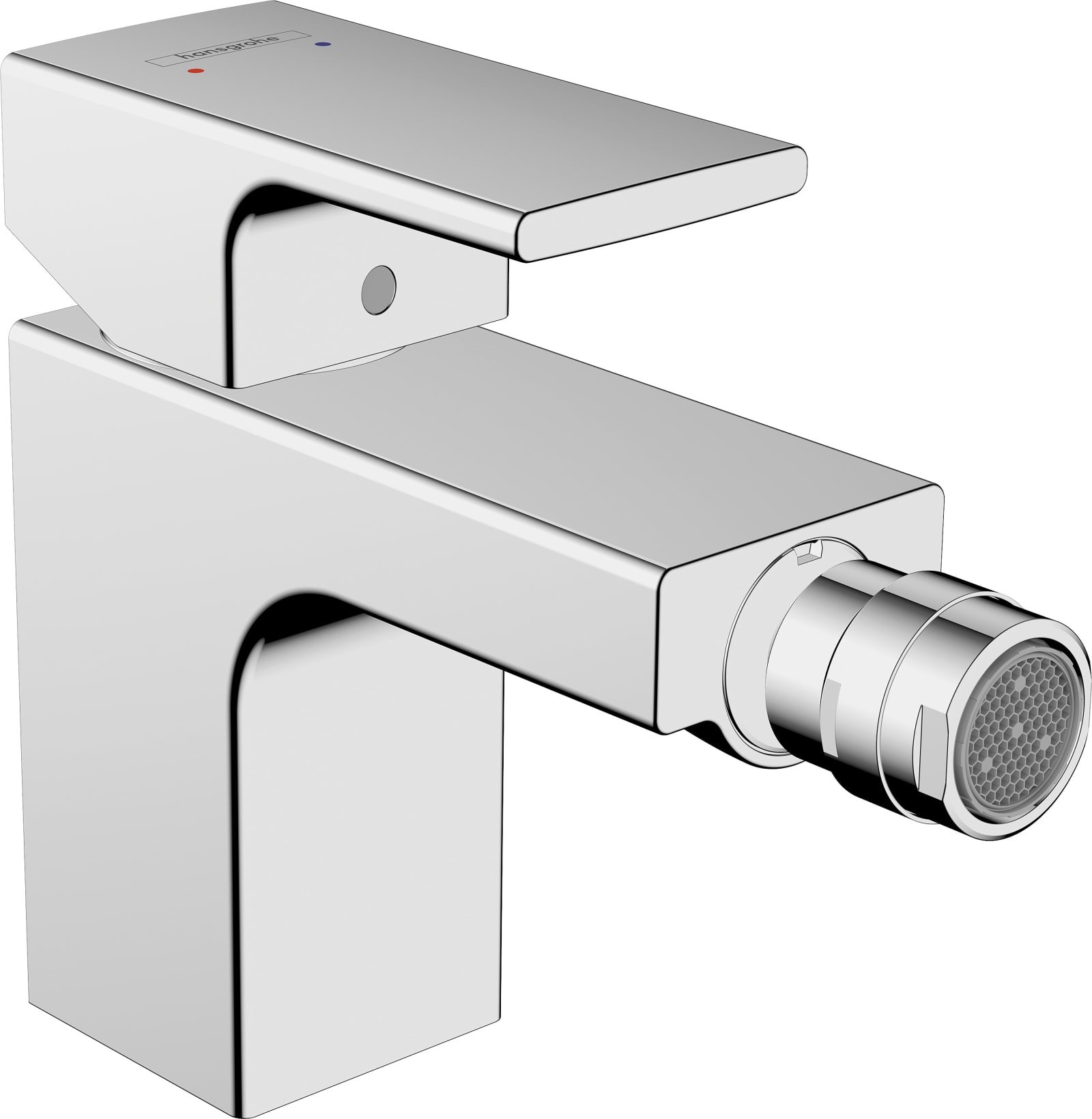 Hansgrohe Vernis Shape ééngreeps bidetmengkraan met pop-up trekwaste metaal, chroom
