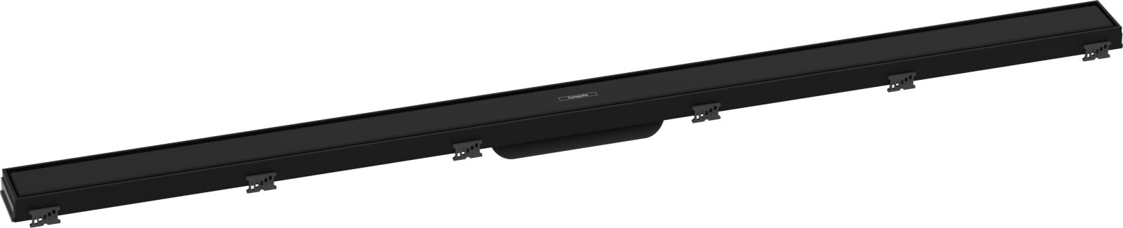 Hansgrohe RainDrain Match rechte douchegoot 1200 met in hoogte verstelbaar frame mat zwart