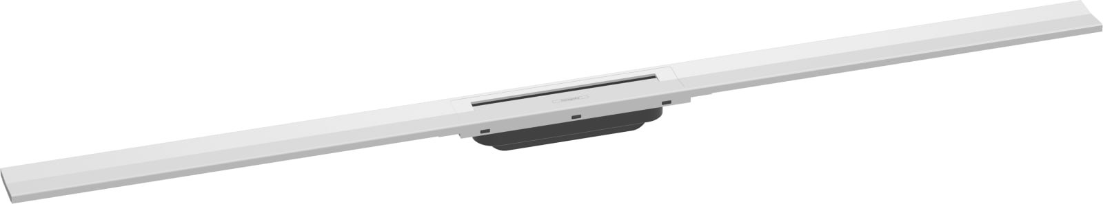 Hansgrohe RainDrain Flex rechte douchegoot 1200 inkortbaar mat wit