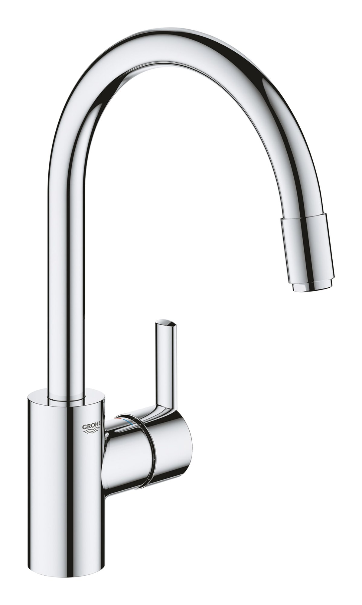 Grohe Feel, Keukenmengkraan, eengreeps, mousseur uittrekbaar, 360mm hoogte, 215mm uitloop, draaibaar, chroom