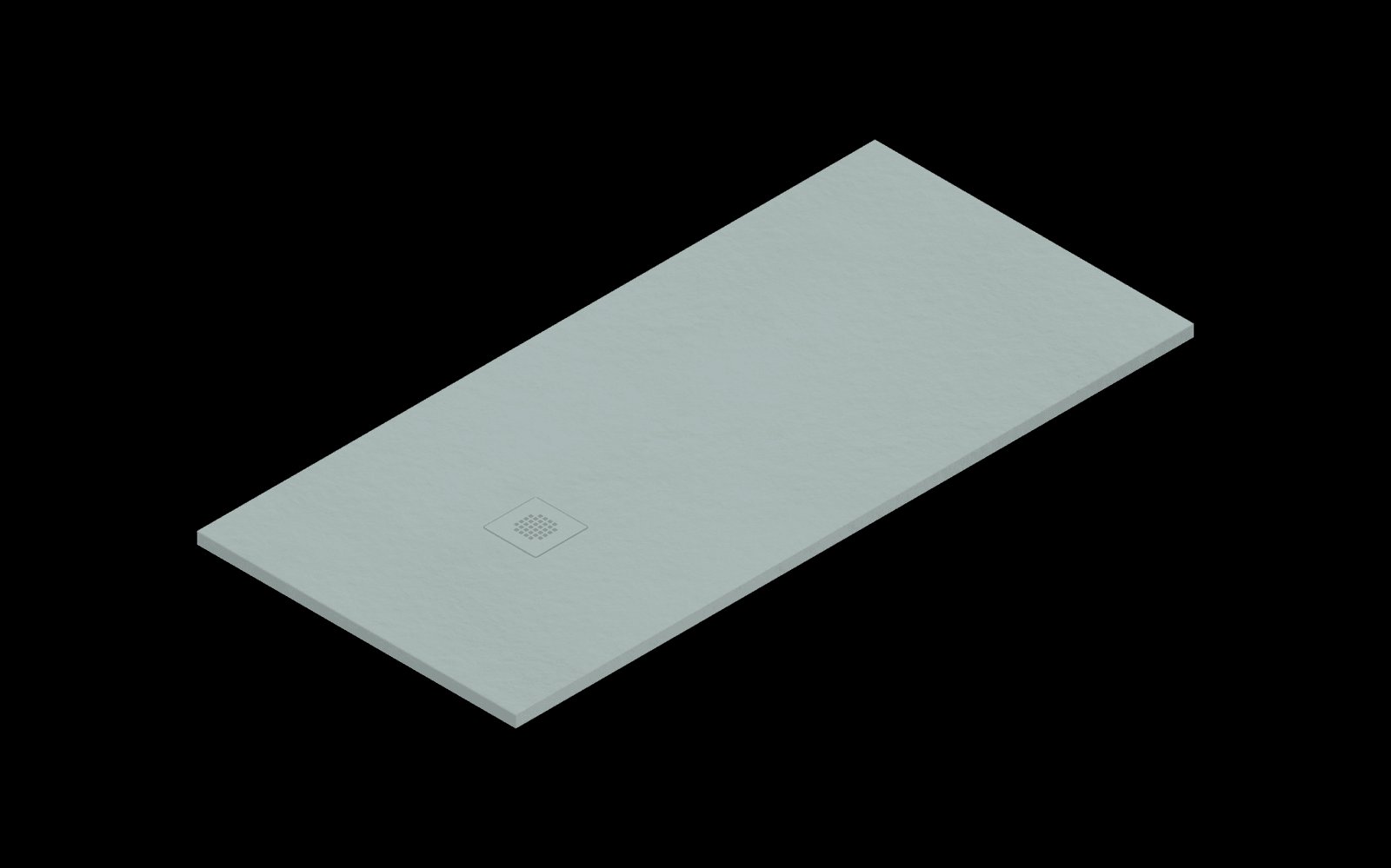 Catalano H3 Solid surface DOUCHEBAK 170X80 Satin Acqua