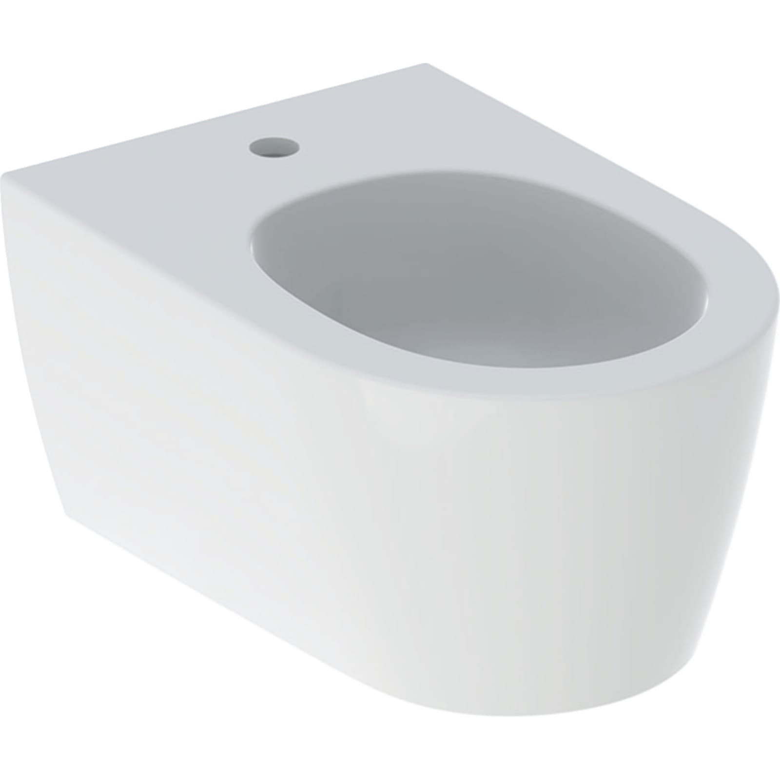 Geberit ONE wandbidet gesloten vorm, verborgen overloop Mat wit