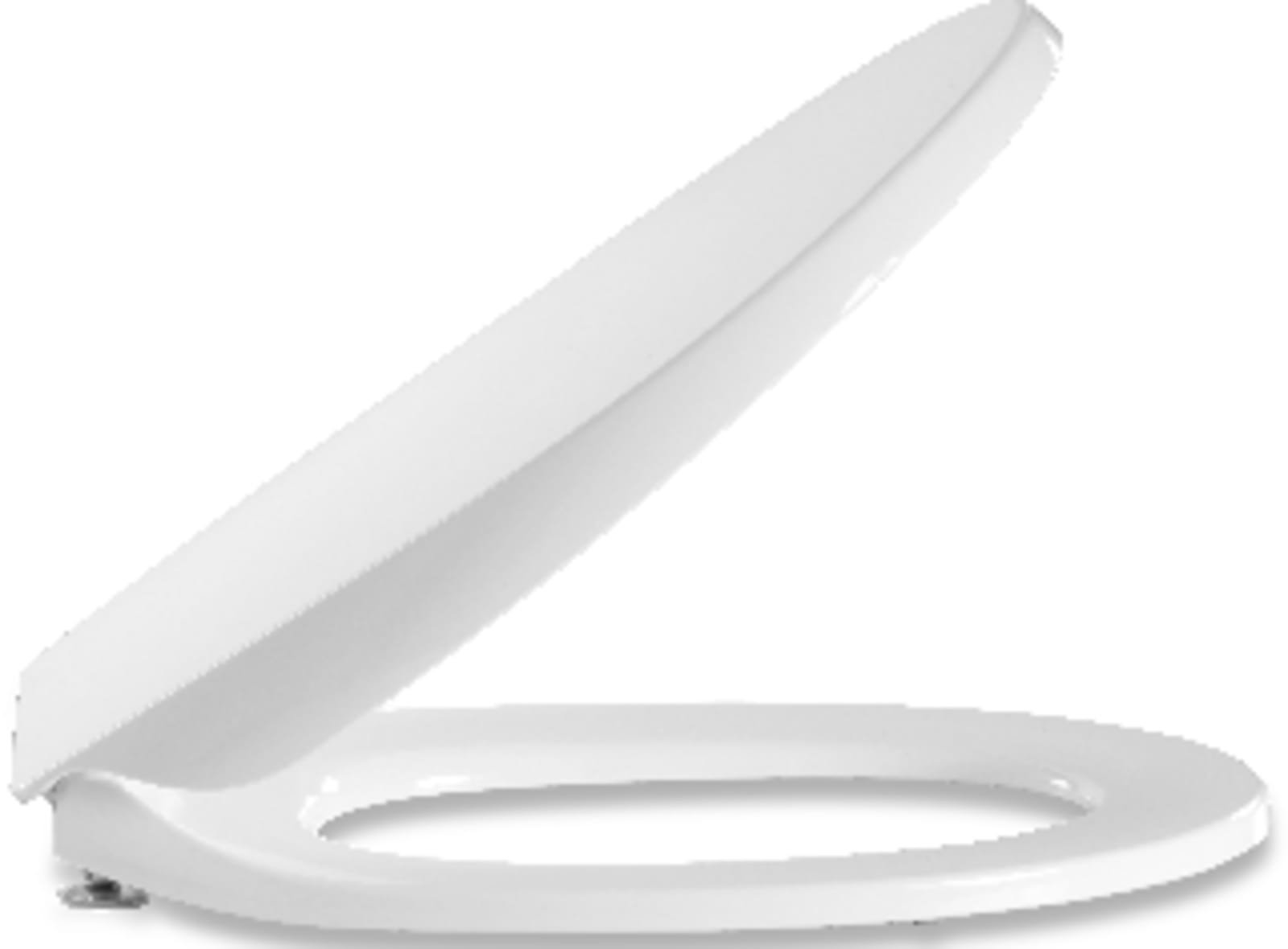 Pressalit Calmo closetzitting met deksel, scharnier: RVS, softclose, kleur: wit