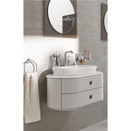 Grohe Essence New, Wastafelmengkraan, M-size, trekwaste, eengreeps, 1-gats, 193mm hoogte, 114mm uitloop hoog, draaibaar, chroom