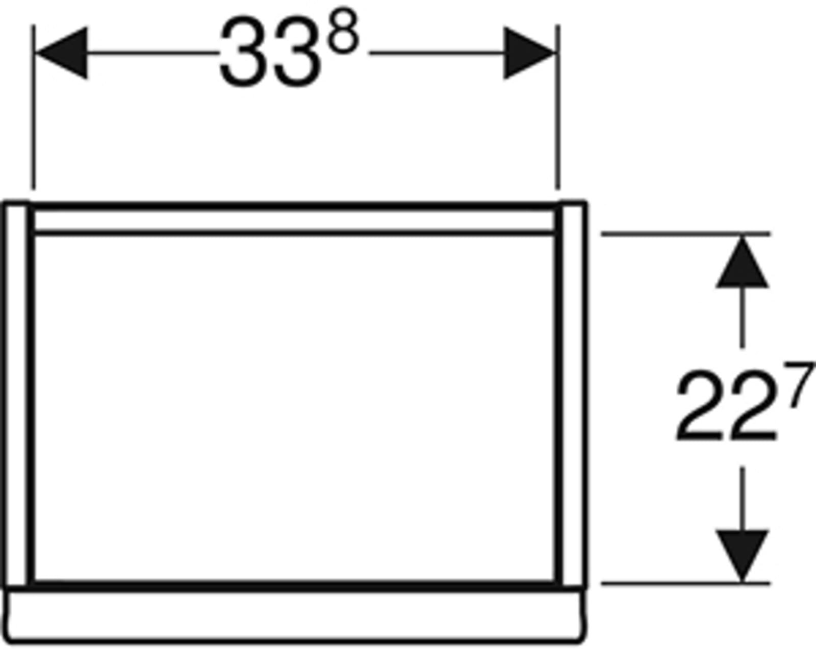 Geberit iCon wastafelonderkast wand, hxbxd 415x370x279mm, wit (1200505812)