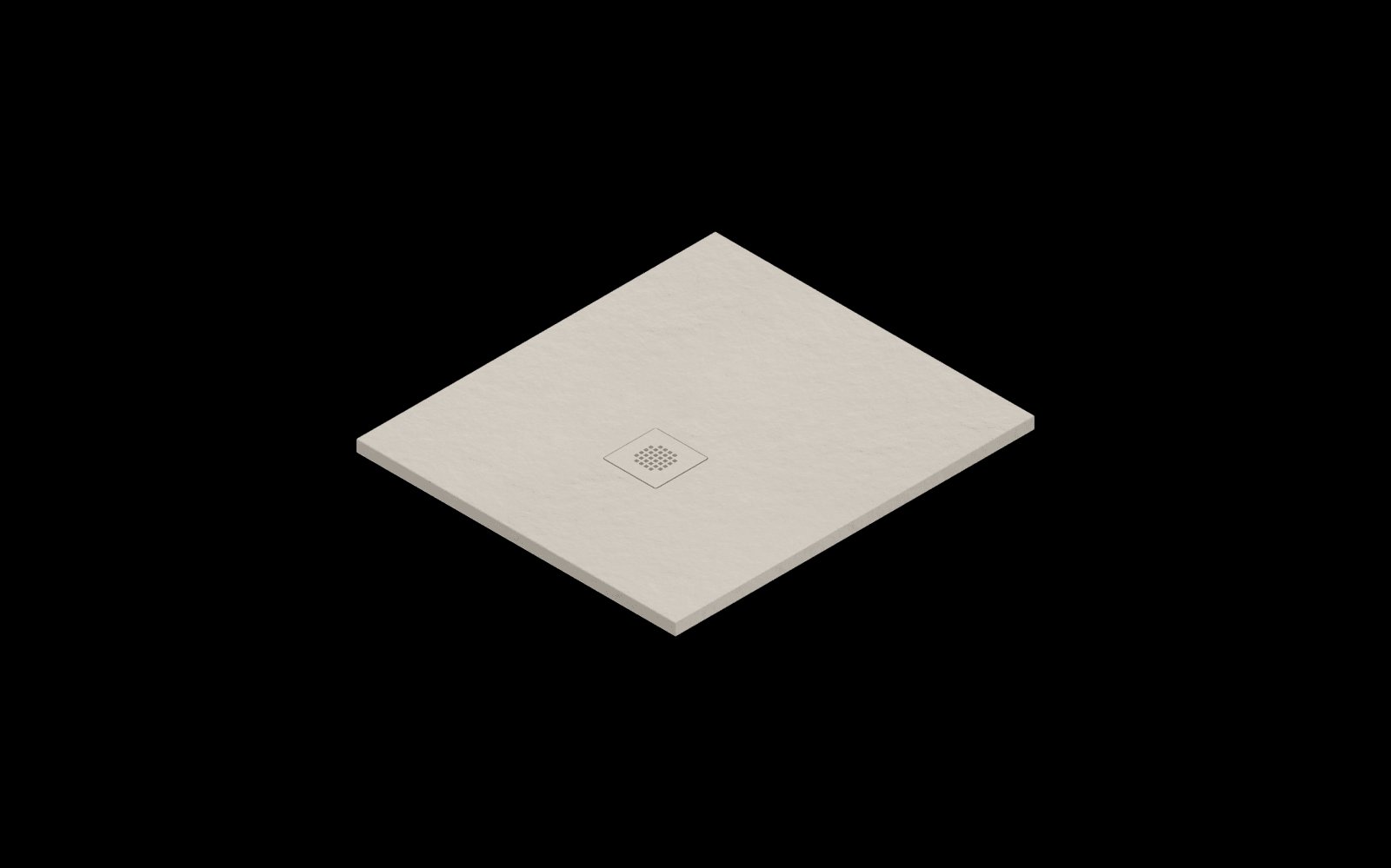 Catalano H3 Solid surface DOUCHEBAK 90X80 Satin Sabbia