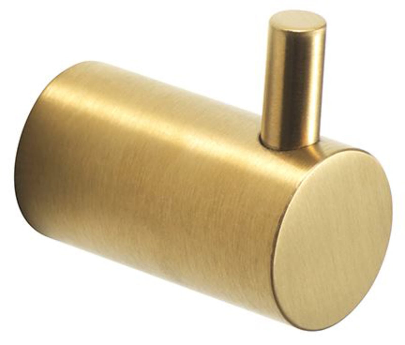 Pressalit handdoekhaak, pen, 2 stuks, geborsteld messing