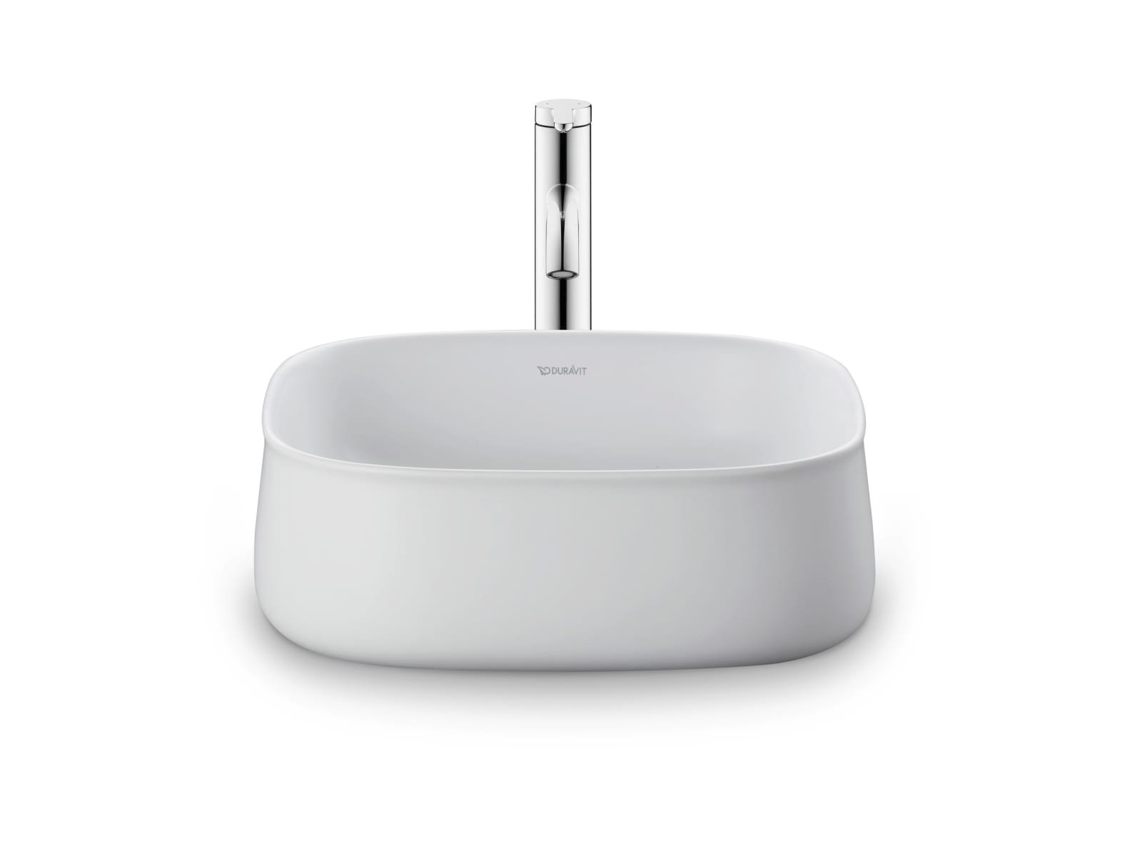 Duravit Zencha Opzetwastafel 420 mm Wit Zijdemat, aantal kraangaten per wasplaats: 0, geslepen – 2373423279