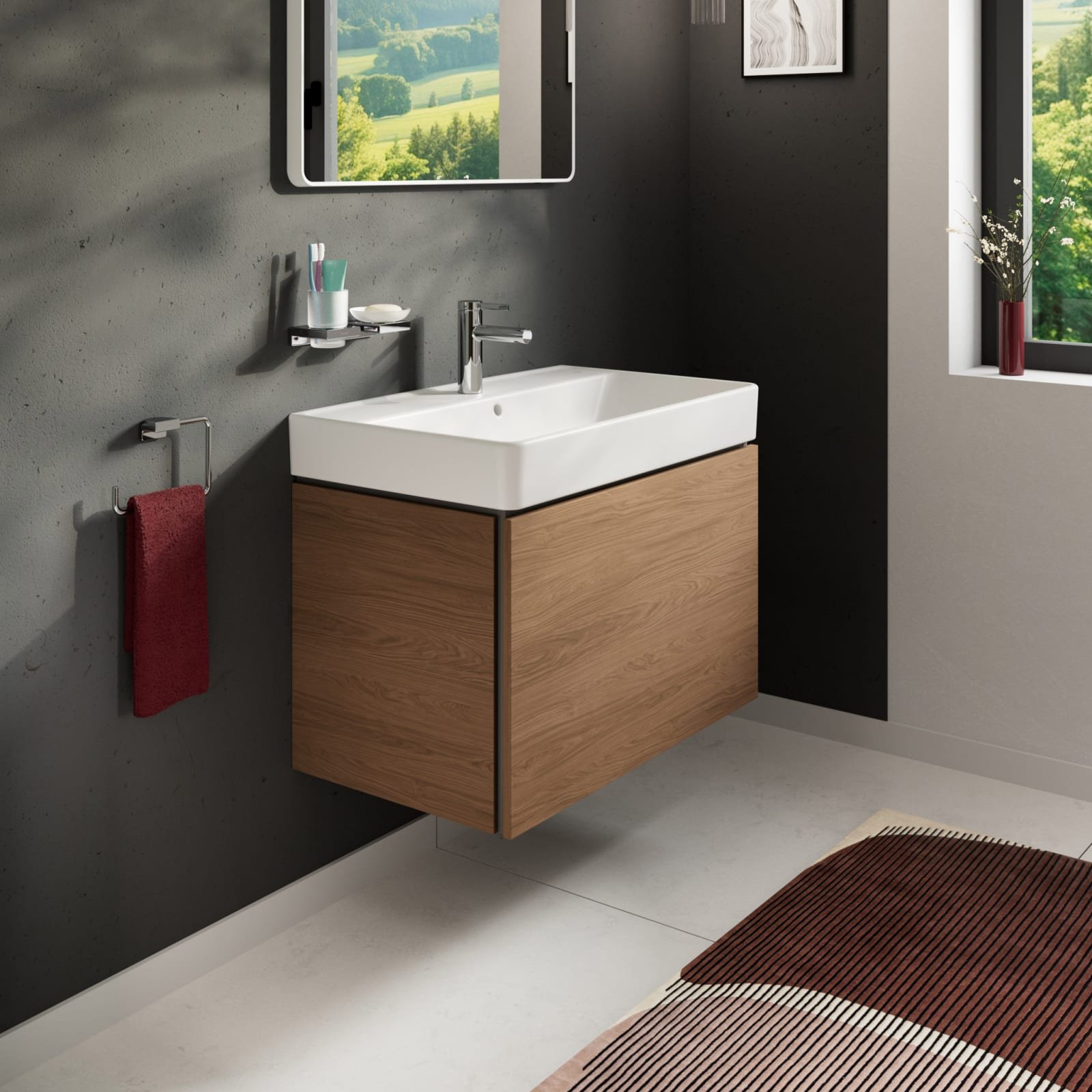 Hansgrohe Xilesa E meubel 780x470 wastafel, 1 la CAO