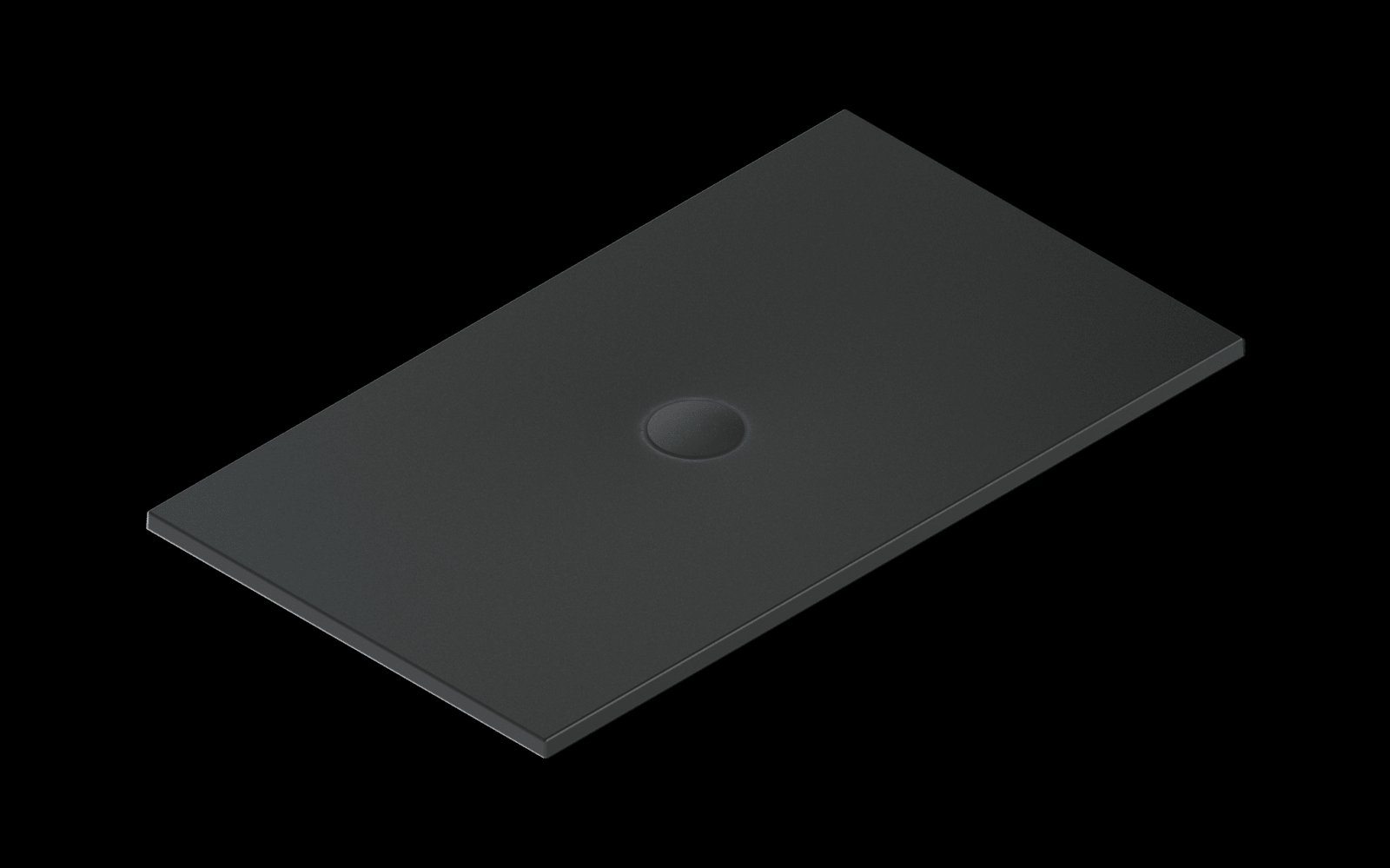 Catalano H3 Planar PLANAR E DOUCHEBAK 140X80 Satin Black Mat zwart
