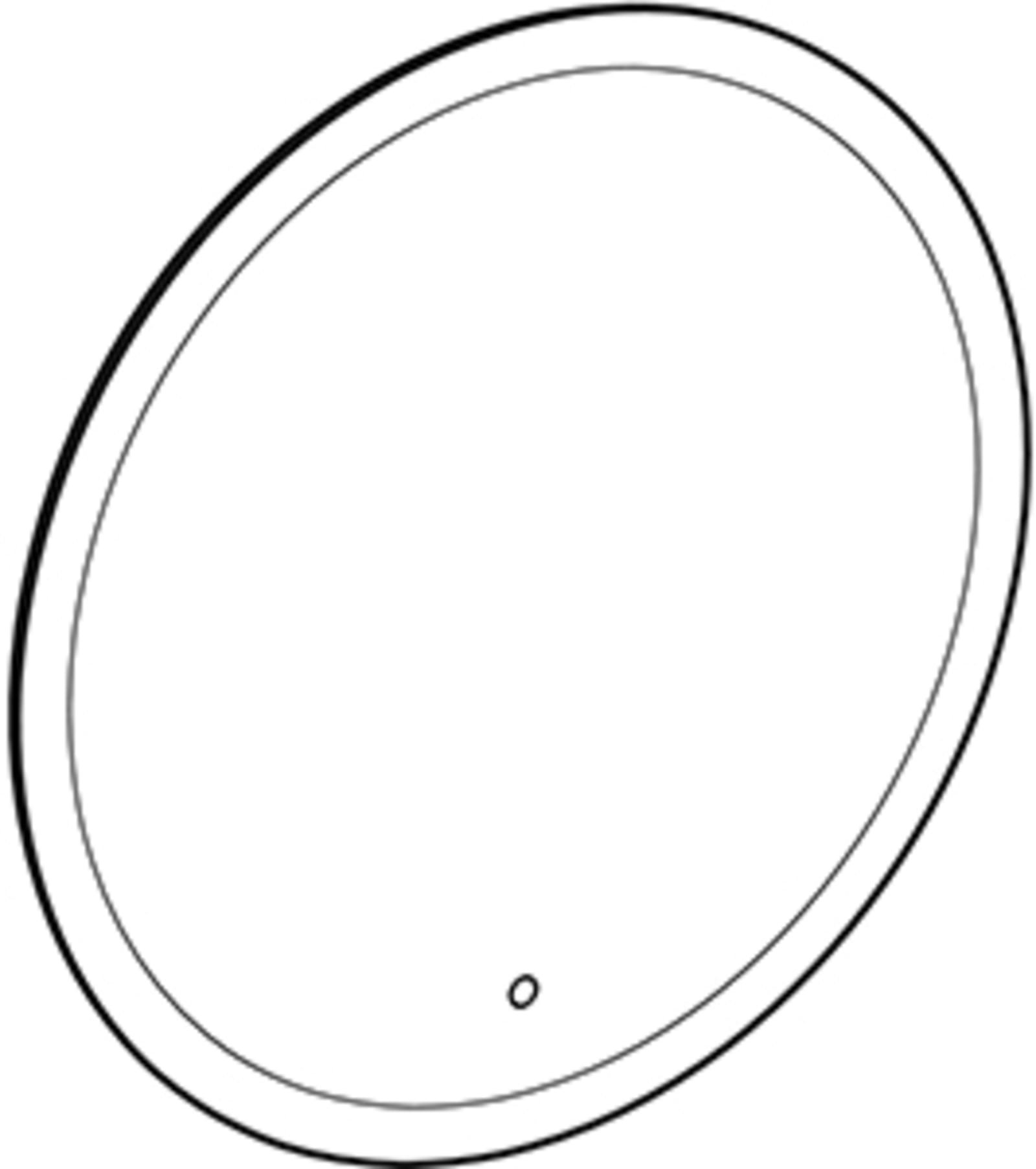 Geberit Option Round lichtspiegel in- en directe verlichting: D=90cm