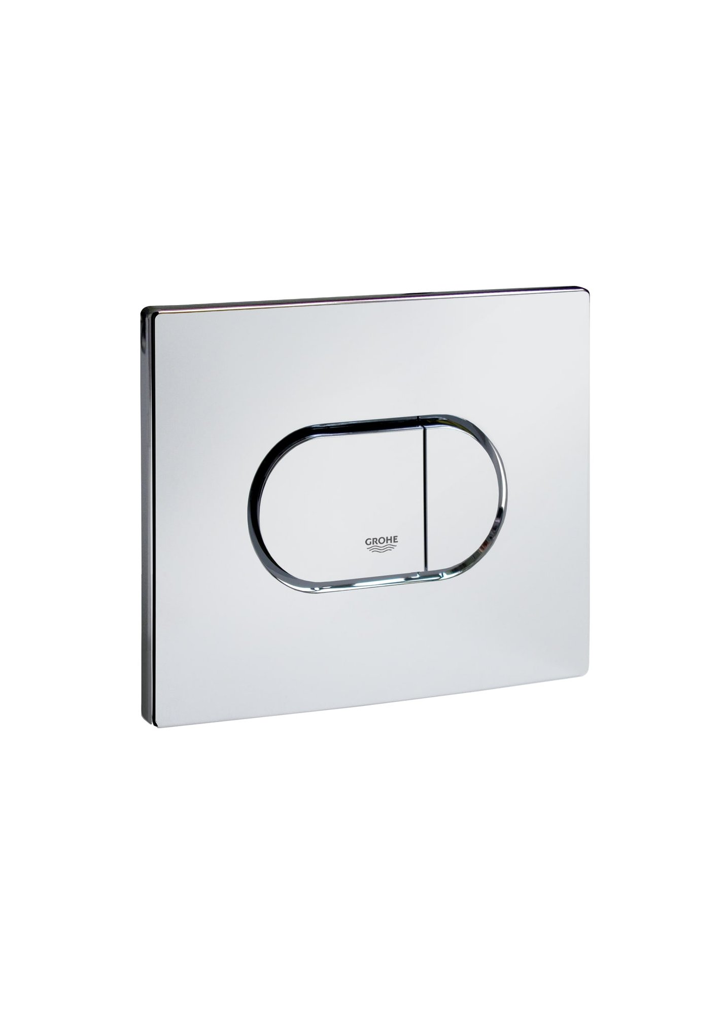 Grohe Arena Cosmopolitan, Bedieningsplaat mechanisch, horizontaal, tweeknops, 197x156x12mm (LxBxH), kunststof, chroom