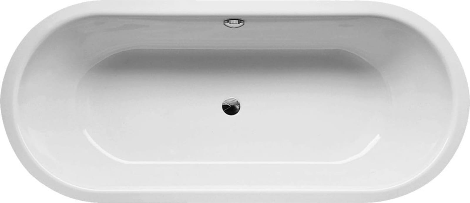 Bette BetteStarlet, Ligbad, ovaal, plaatstaal, glazuur plus, 1680 x 730 x 420mm (LxBxH), wit