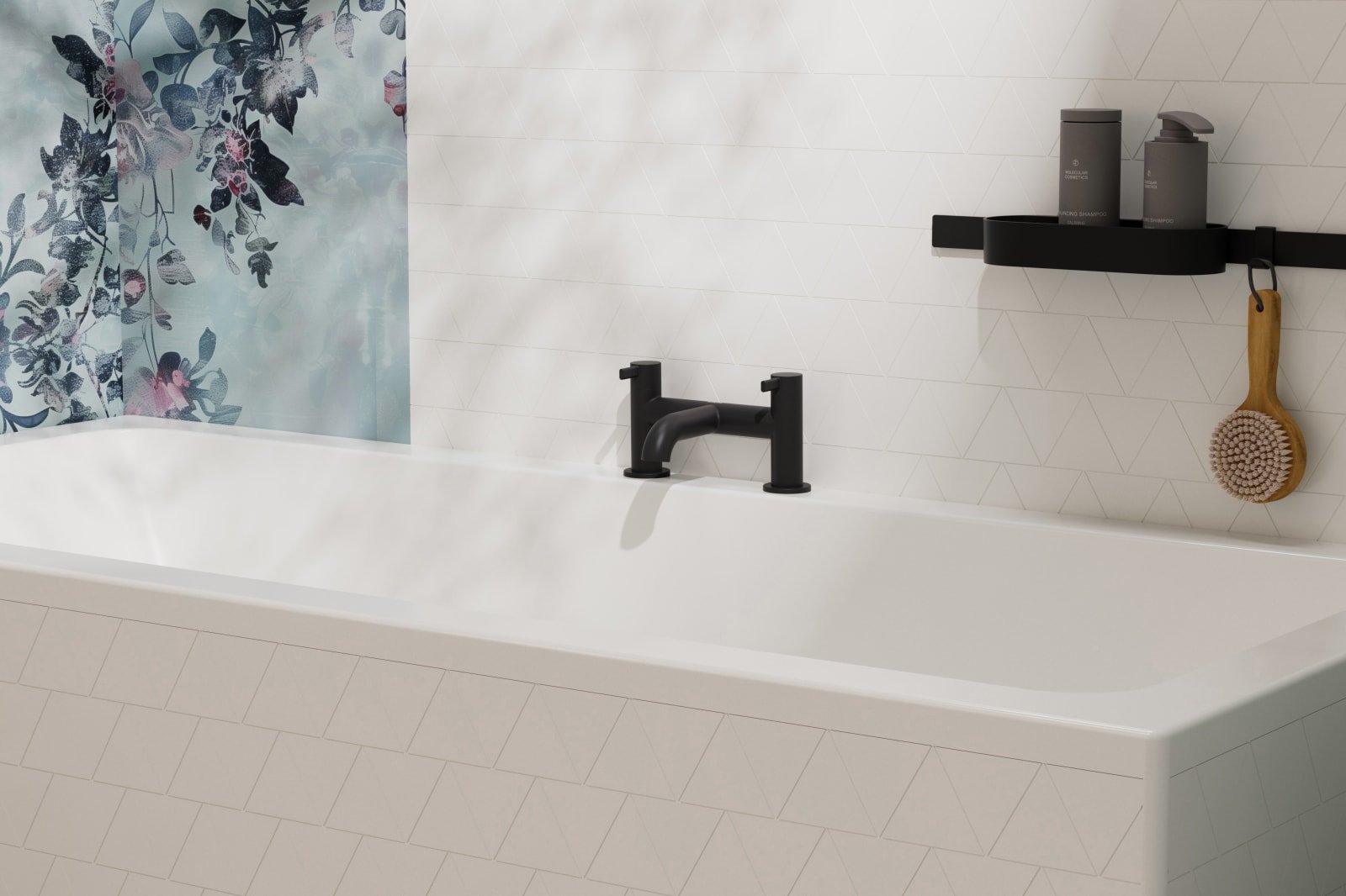 Hansgrohe Zesis S 2-gats opbouw badrandmengkraan, mat zwart