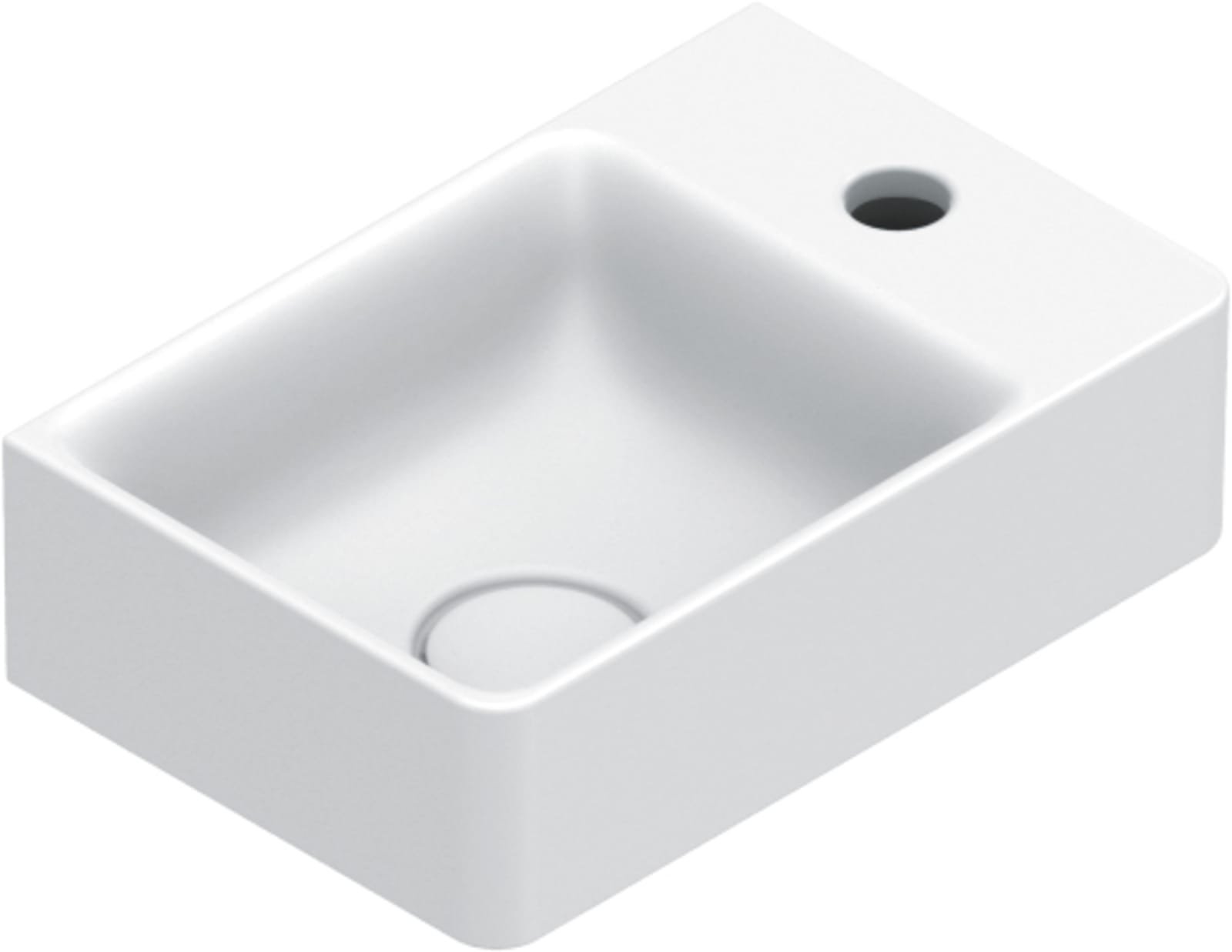 Catalano Elice Waskom L 35X23 Satin White, Minuta collection Mat wit (1200981552)