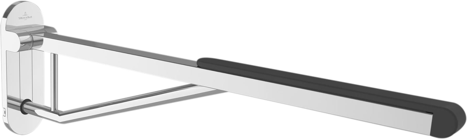 Villeroy & Boch ViCare inklapbare handgreep met soft touch-steun en met easy-click uithangmechanisme 850mm, chroom