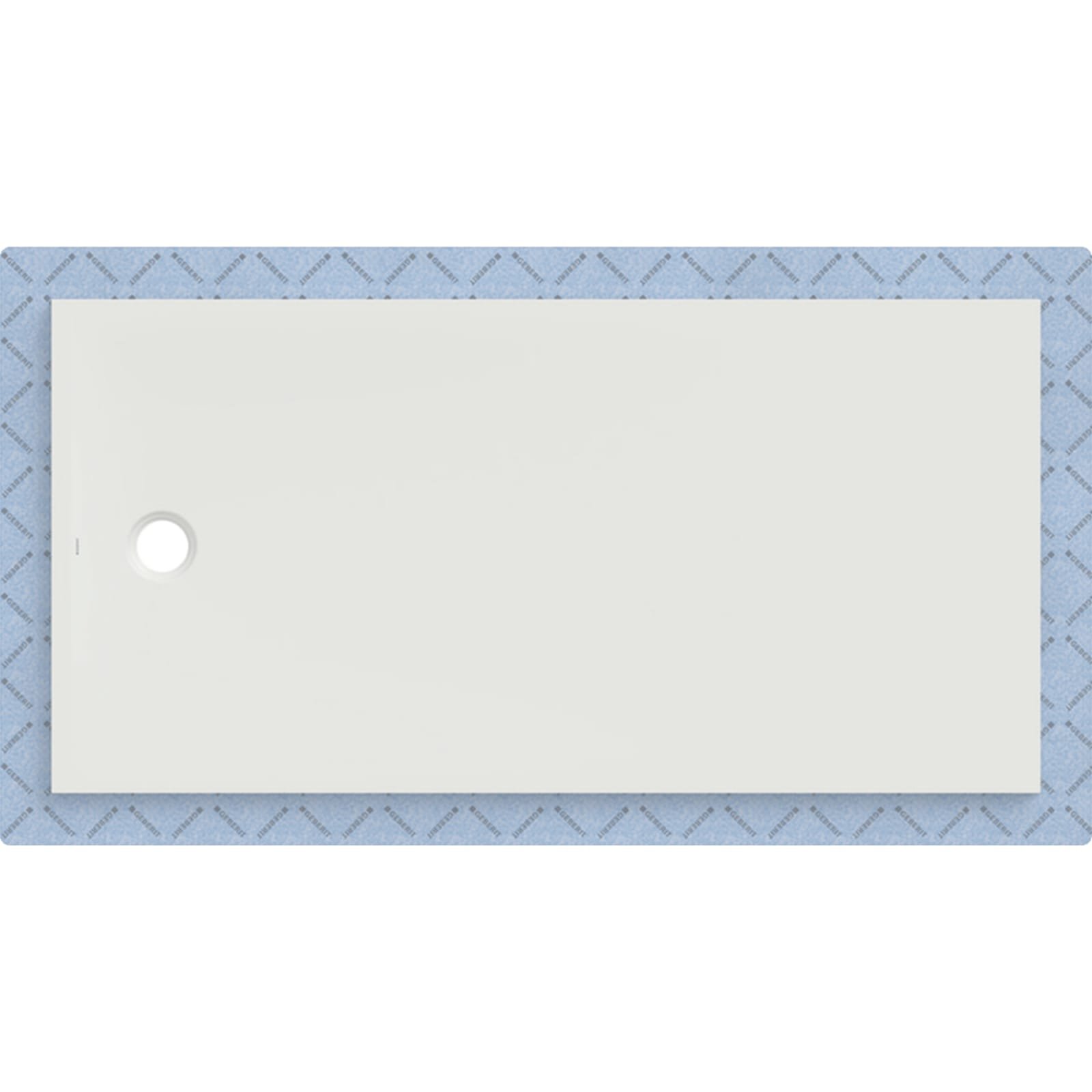 Geberit CleanFloor30 geïntegreerd 180x90cm met afdichtingsvlies Wit