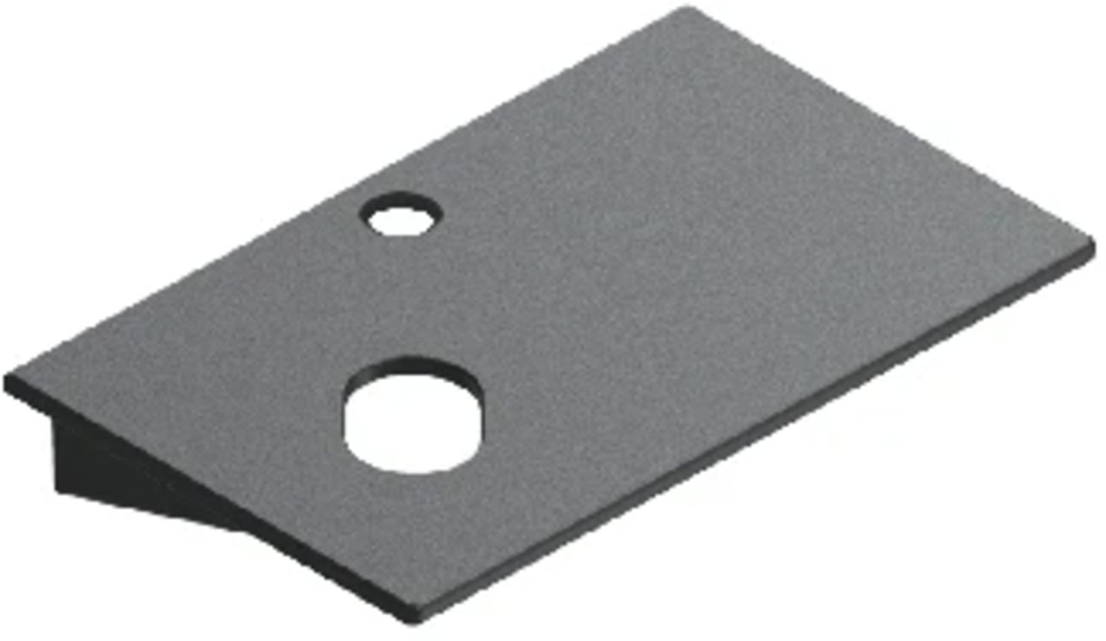 Catalano Wastafeltop 50X30 L S Black Mat zwart (1200981443)