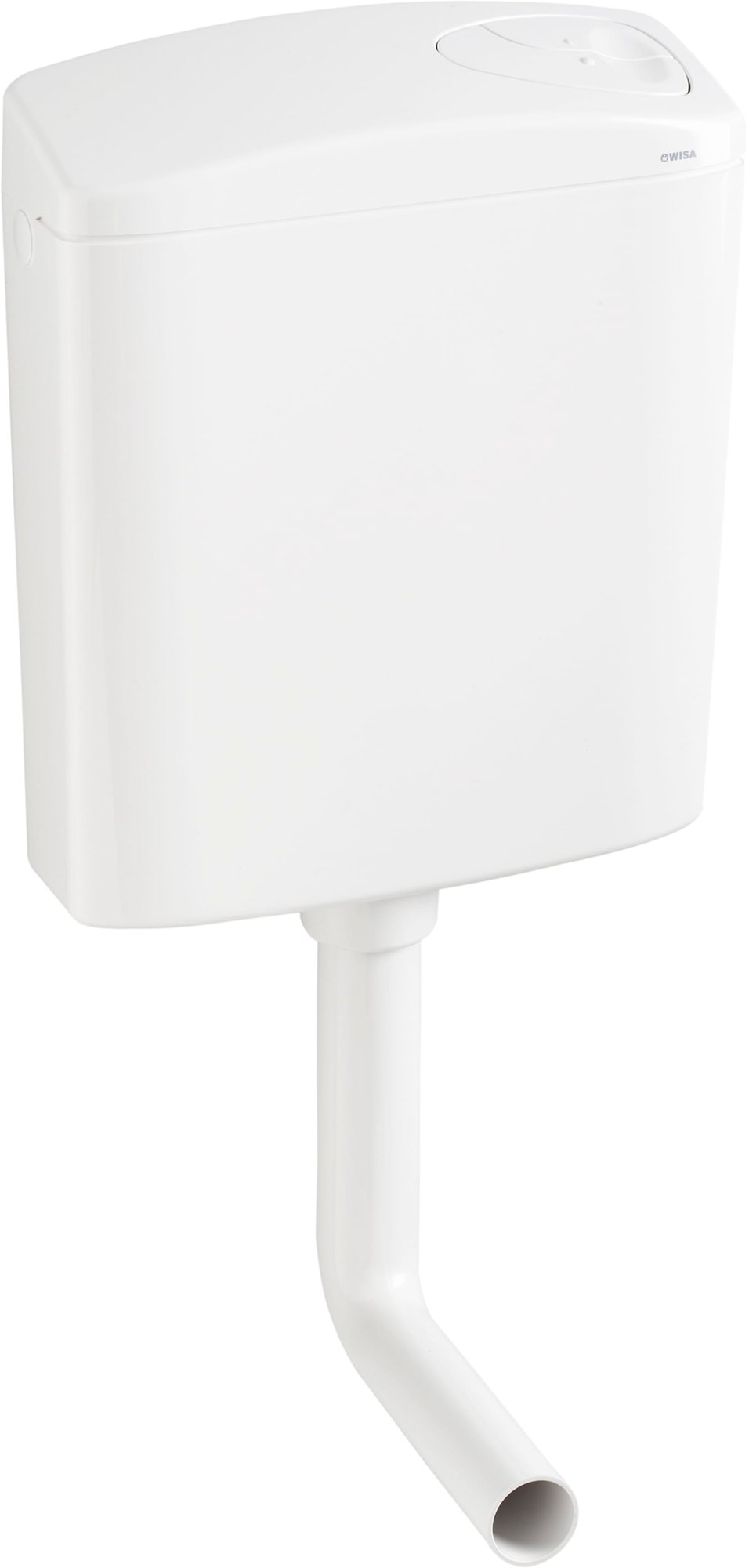 Wisa Opbouwspoelreservoir, W336 Dualflush, laaghangend, drukknop, dubbele spoeling, kunststof, 420 x 338 x 134mm (HxBxD), wit
