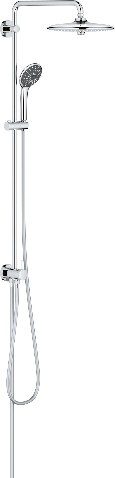 Grohe Vitalio Joy, Douchesysteem, wand, eengreeps, omstelinrichting, 260mm hoofddouche, 450mm arm, chroom thumbnail 3
