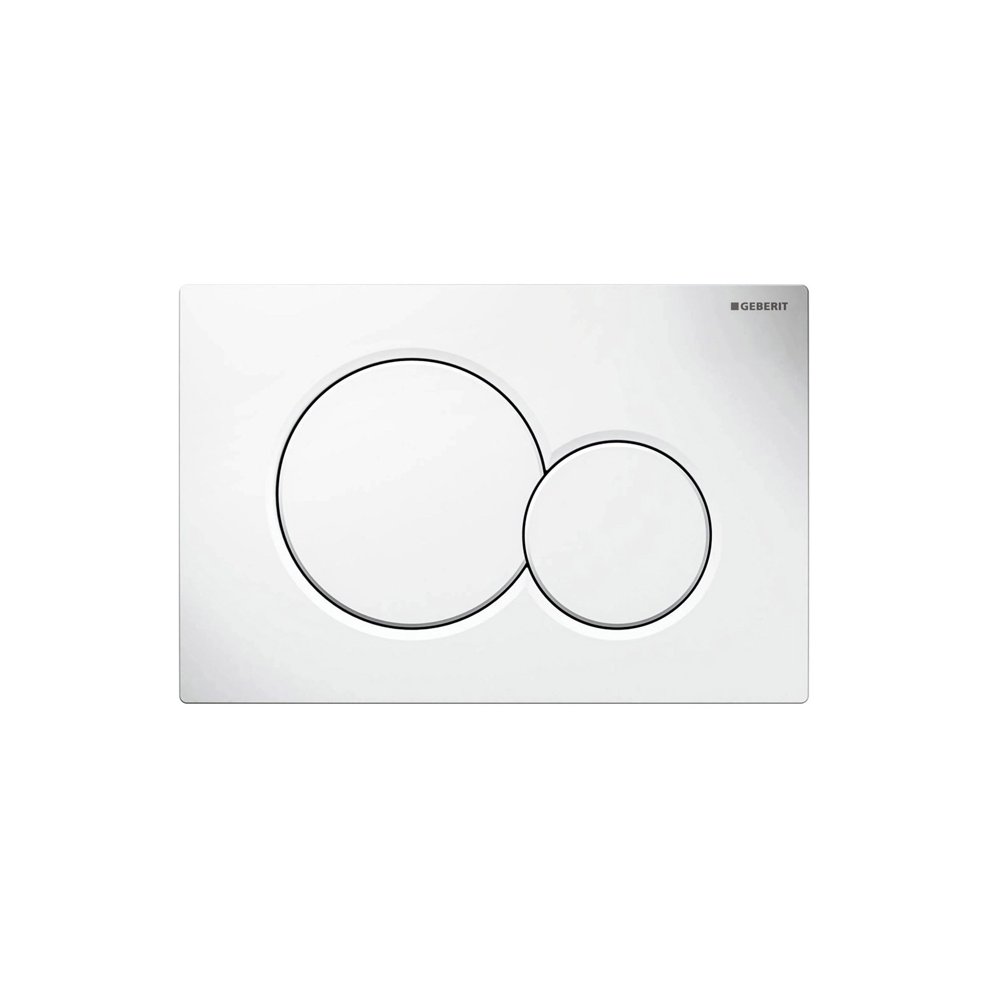 GEBERIT SIGMA 01 BEDIENINGSPANEEL - GLANZEND WIT