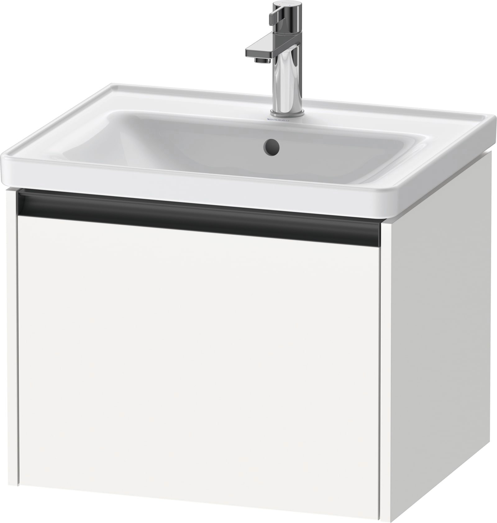 Duravit Ketho.2 Wastafelonderbouw hangend, Wit Mat, rechthoekig, aantal grote lades: 1 – K25081018180000
