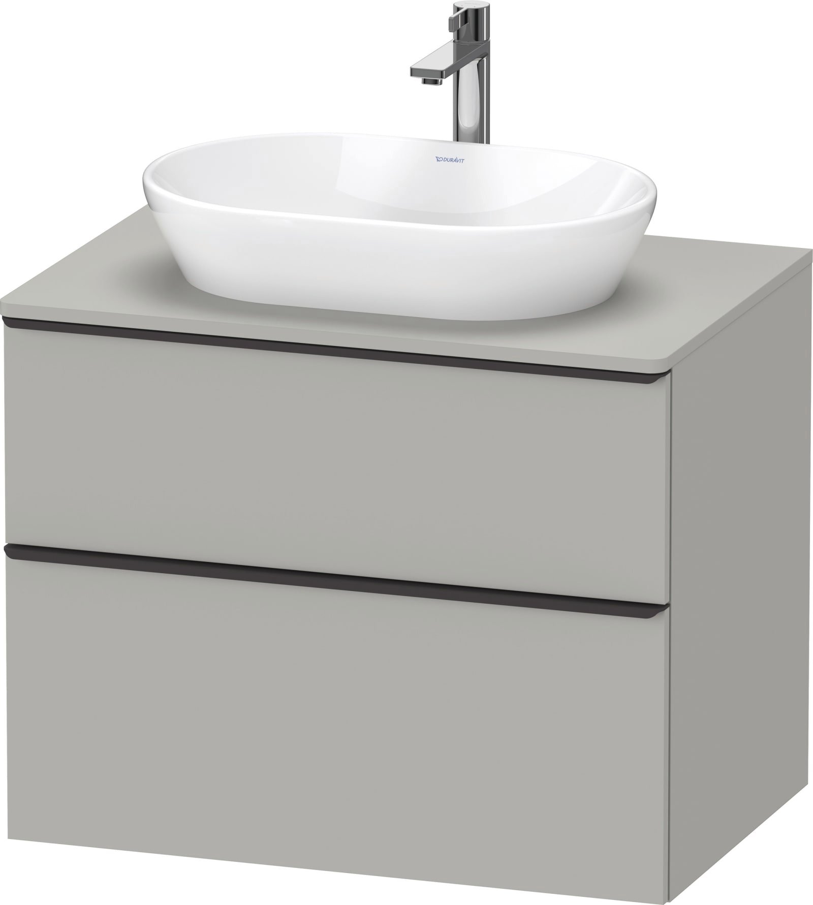 D-Neo Console wastafelonderbouw hangend Betongrijs Mat (1200894861)