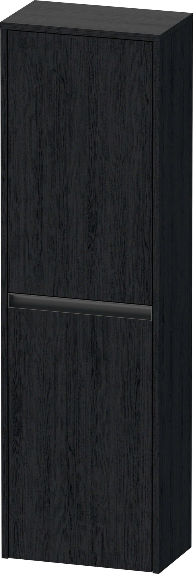 Duravit Ketho.2 Halfhoge kast, Eiken zwart Mat, vierkant, aantal deuren: 2, tip-on technologie – K21319L16160000