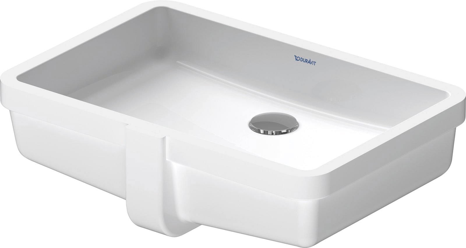 Duravit inbouwwastafel 48cm voor onderbouw met overloop, zonder kraangat wit