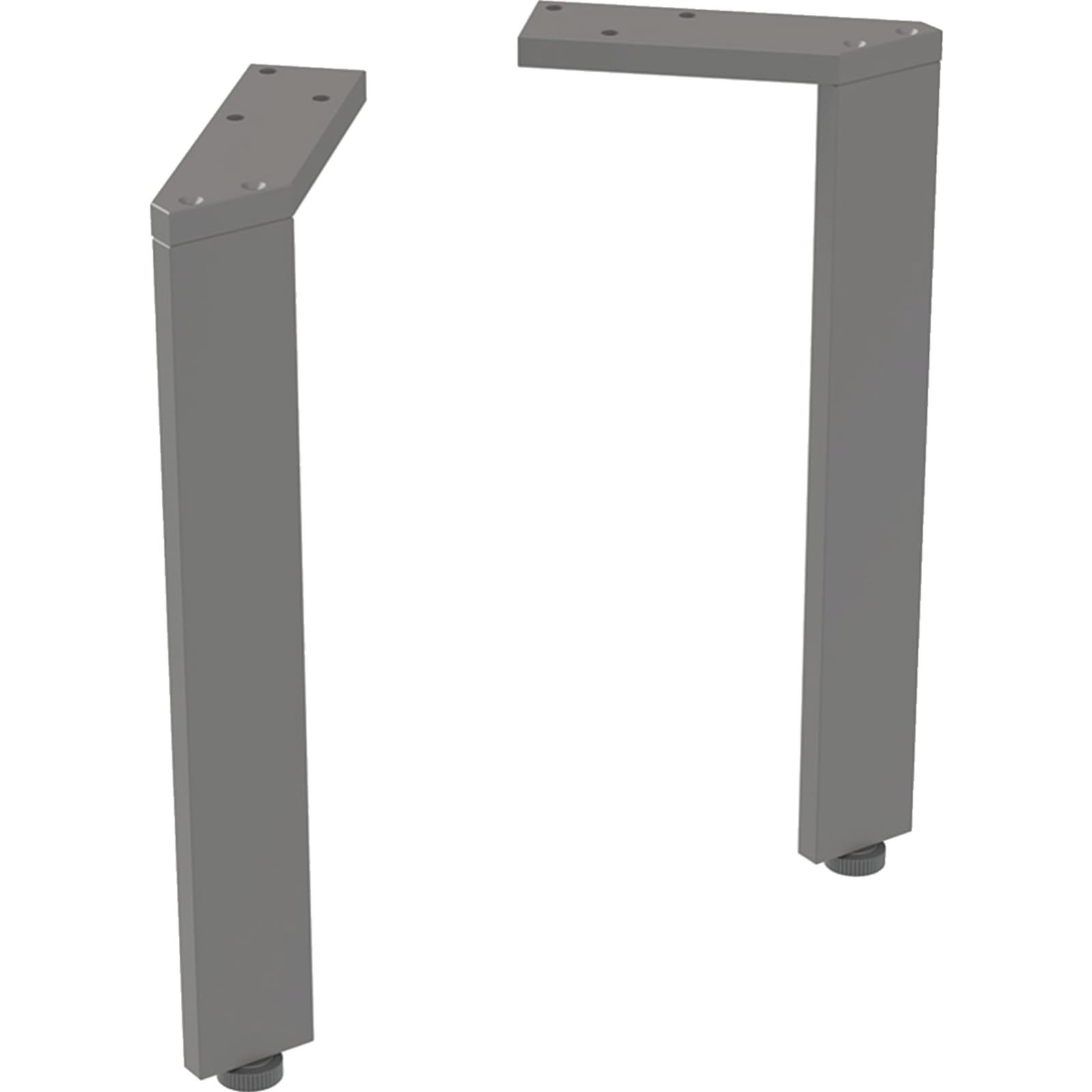 Geberit set steunpoten smal 2 stuks H26cm Lava / Poedergelakt mat