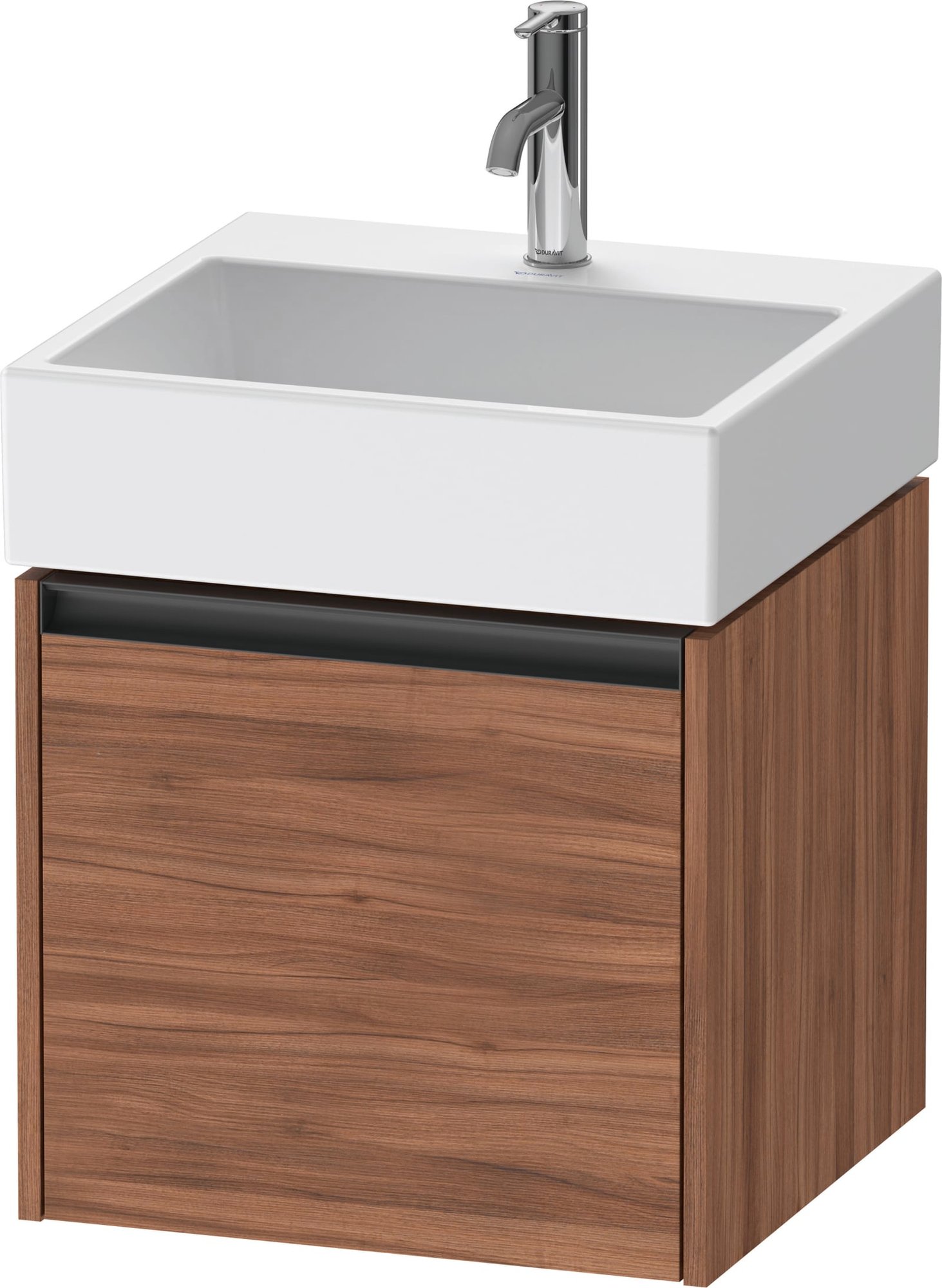 Duravit Ketho.2 Wastafelonderbouw hangend, Noten Mat, rechthoekig, aantal grote lades: 1 – K25074079790000