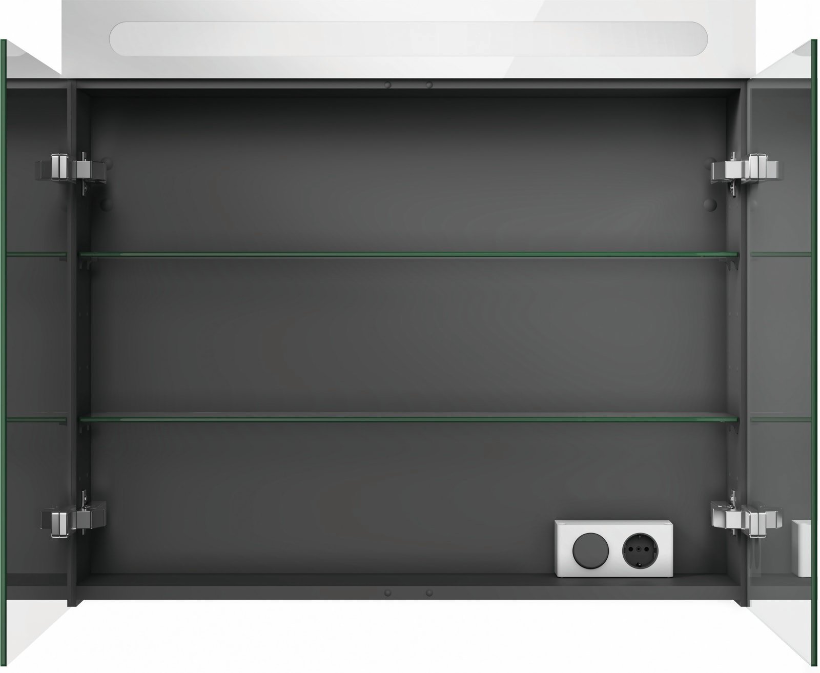Duravit Duravit No.1 Spiegelkast, Wit, lichtzone, deurdraairichting: links & rechts, Schakelaar, aantal glazen planchets: 2, IP44, s