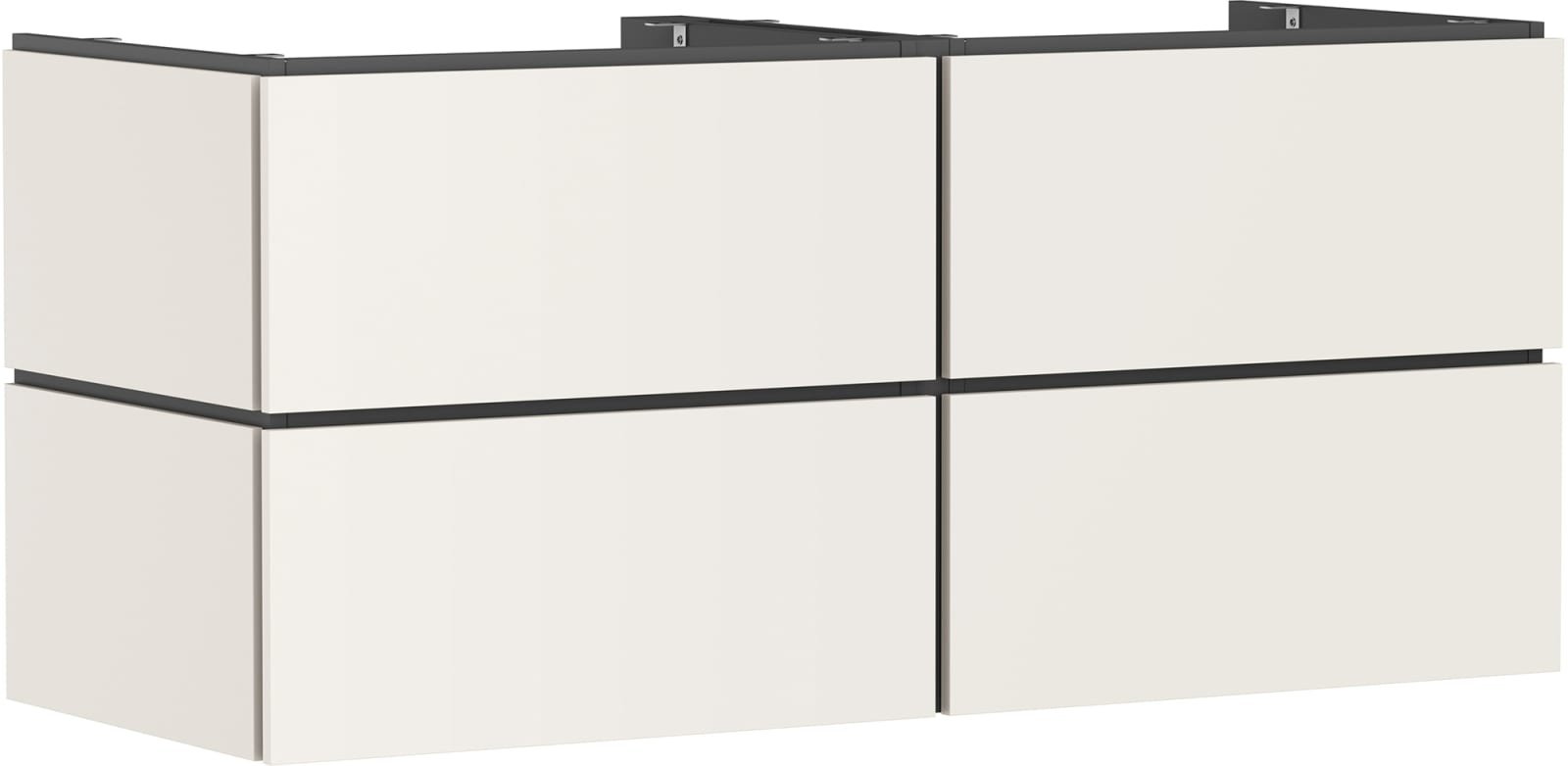 Hansgrohe Xilesa E meubel 1375x550 2 la PushOpen console gesl wastafel/waskom SMB