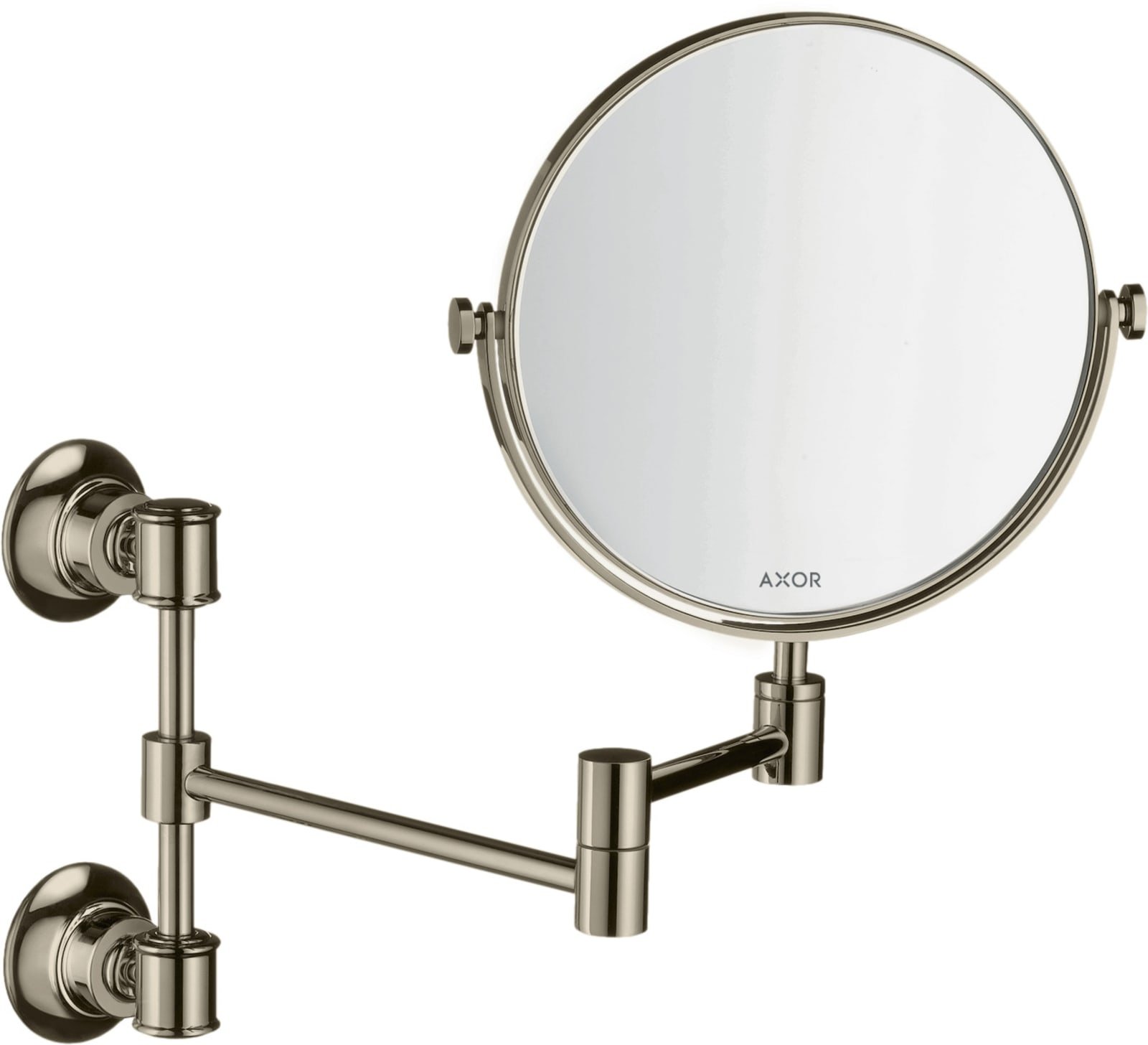 Hansgrohe Axor Montreux make-up spiegel uittrekbaar gepolijst nikkel