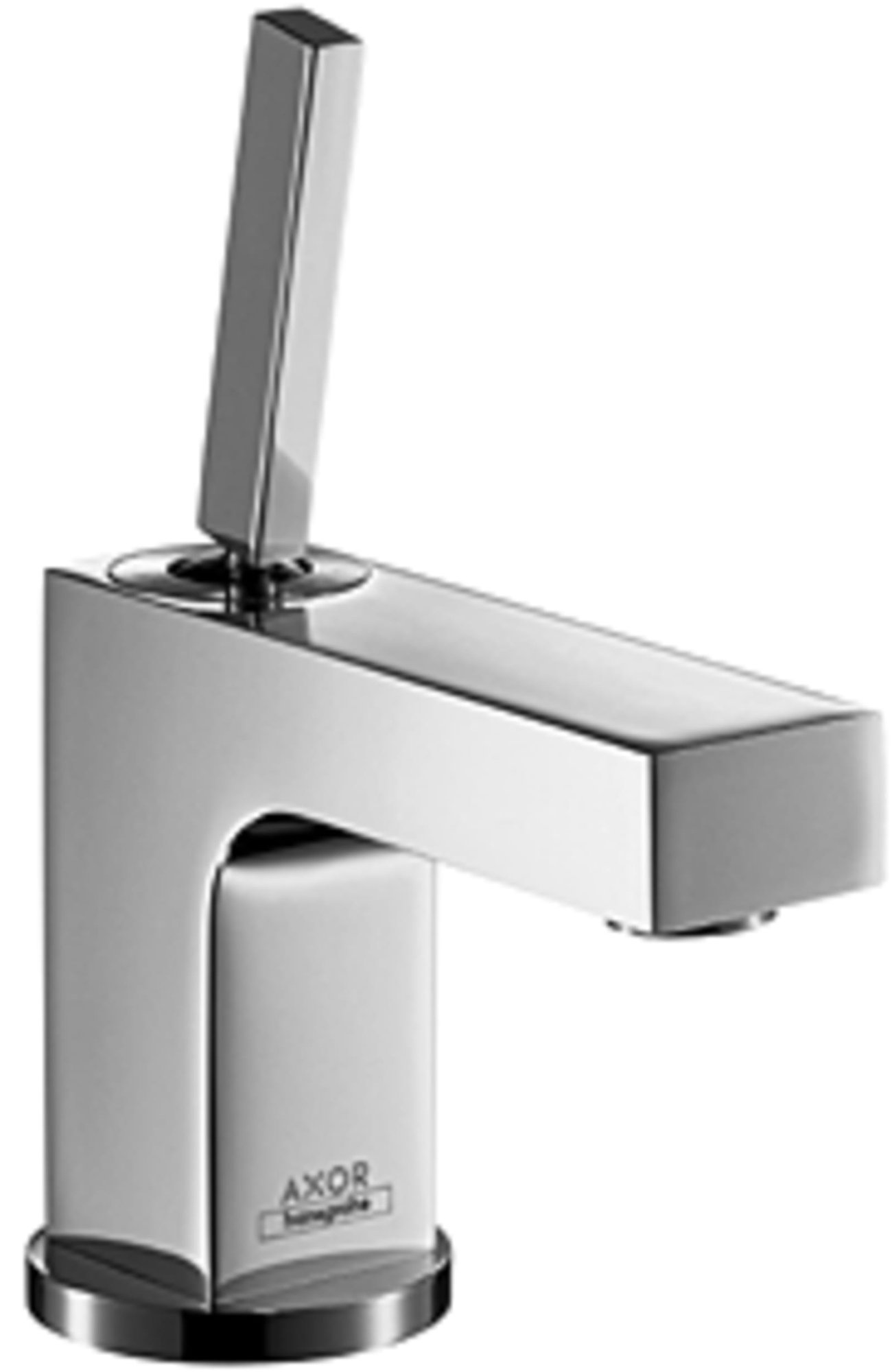 Axo Citterio fntkr opbouw 1 greeps met waste met joystick en keramisch kardoes 1 gats aansluiting 10 mm chroom