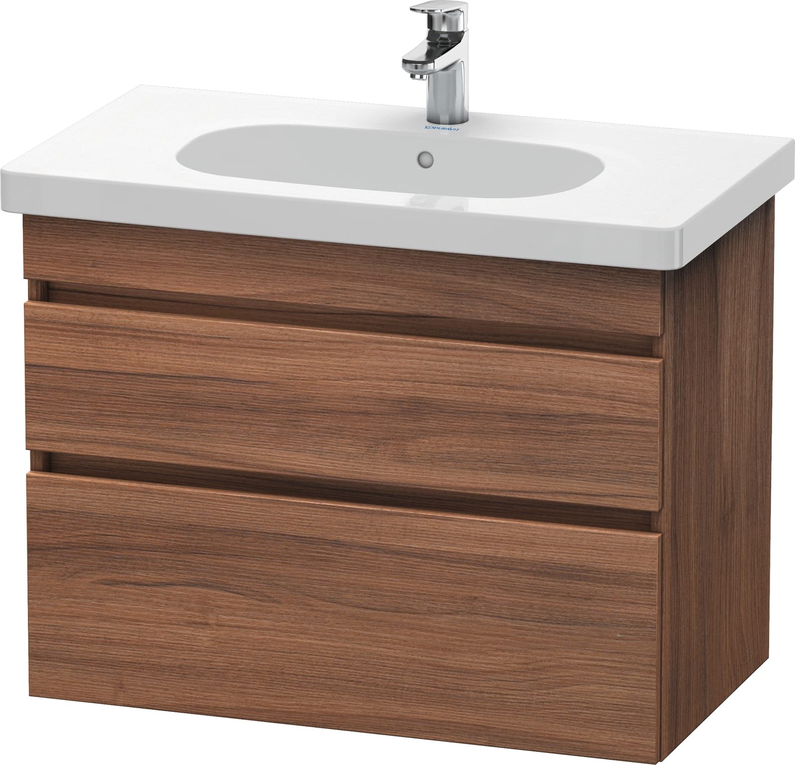 Duravit wastafelonderbouw DuraStyle v. D-Code #034285, 2 lades, noten natuur