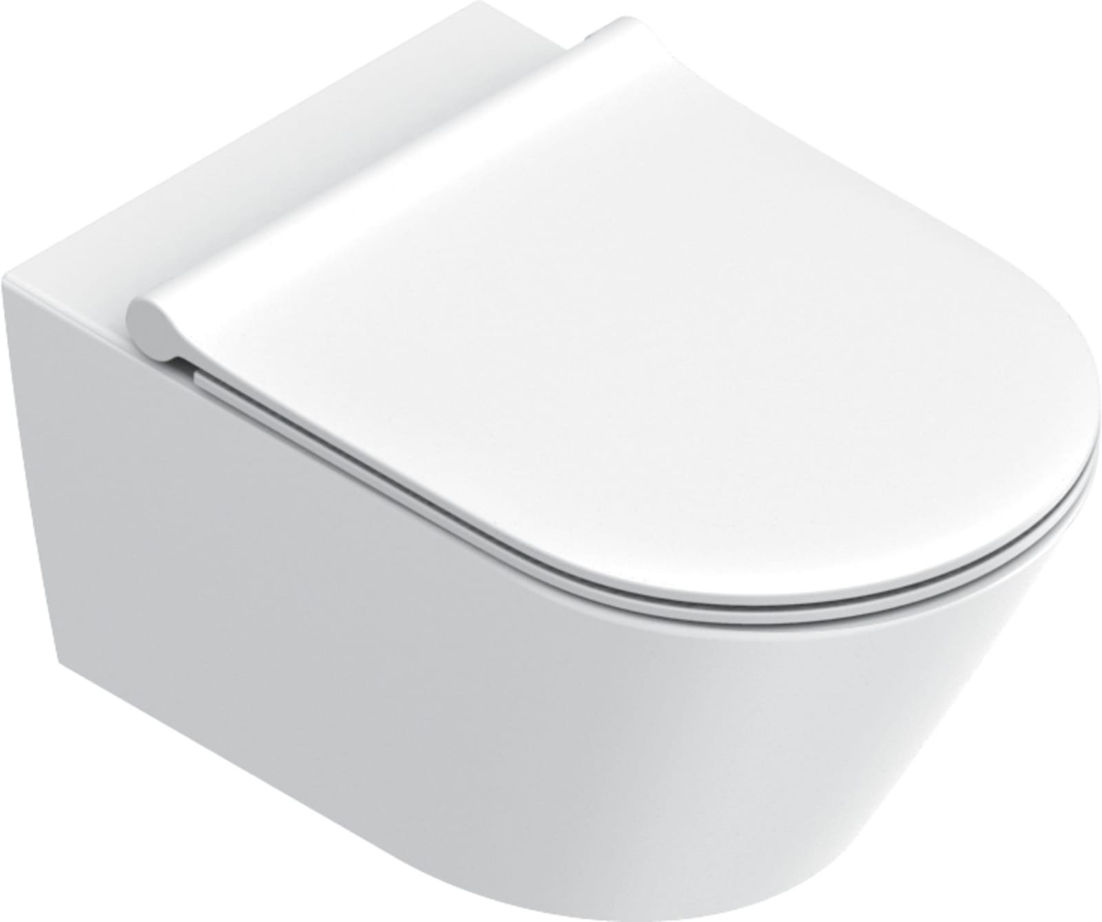 Catalano Zero Wandtoilet 55cm met Upfix bevestiging, Silenttech 3.0,Twinglaze.Satin White Mat wit