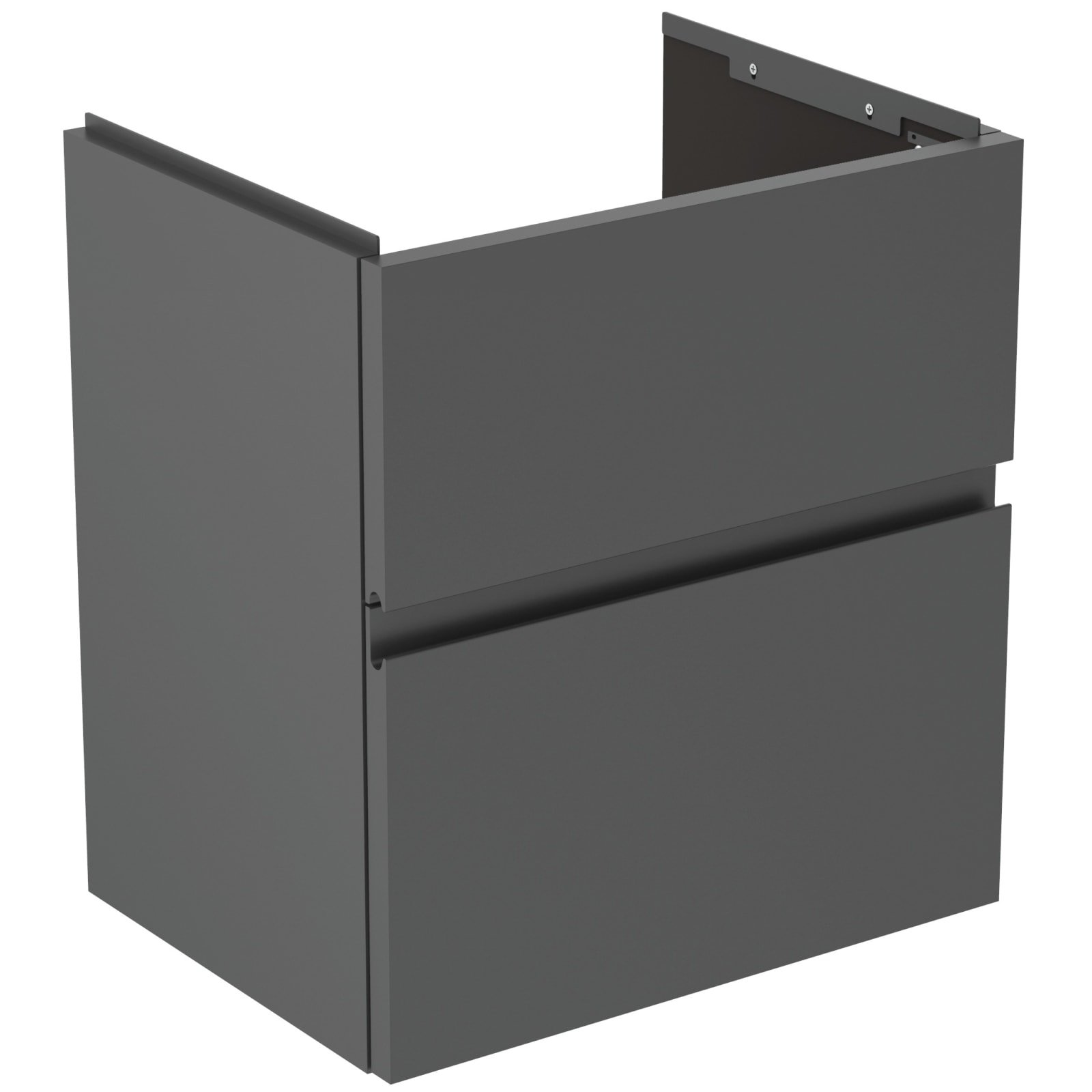 FINESSE | WASTAFELMEUBEL 500X375X550 MM MATT ANTHRACITE, 2 LADEN