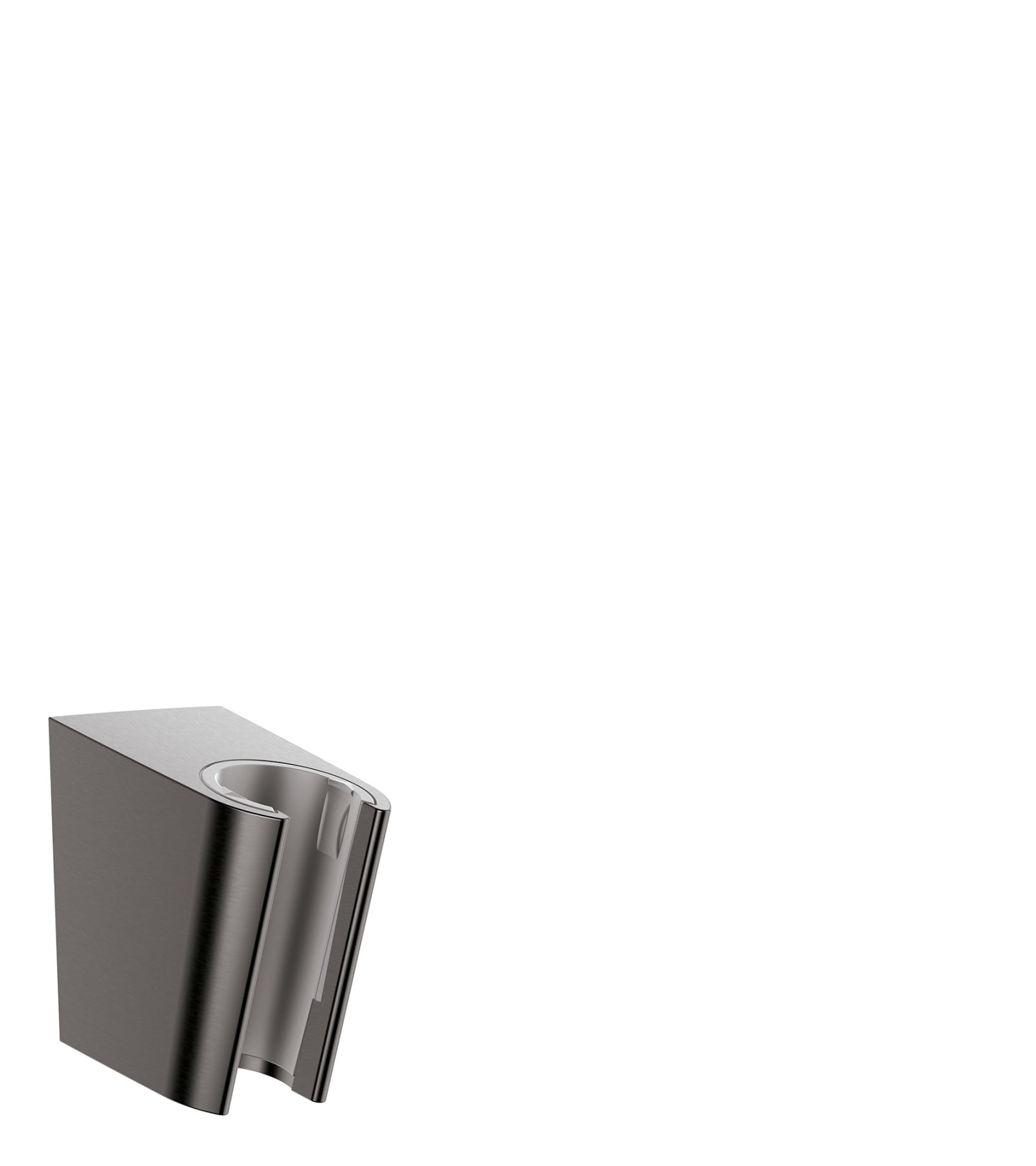 Hansgrohe Porter S, Handdouchehouder, vast, geborsteld zwart chroom (voor slangen met konische moer)