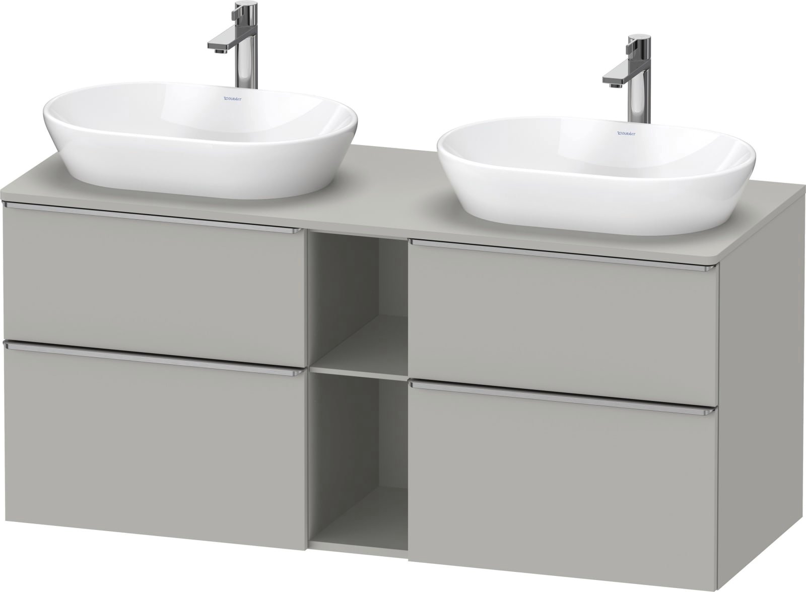 D-Neo Console wastafelonderbouw hangend Betongrijs Mat (1200895056)