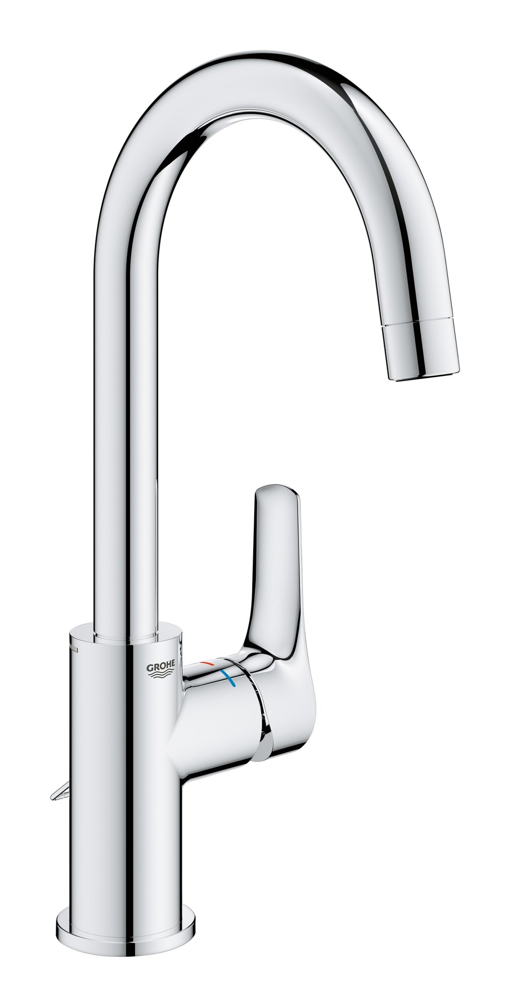 Grohe Eurosmart L-Size wastafelmengkraan hoog met ketting, chroom